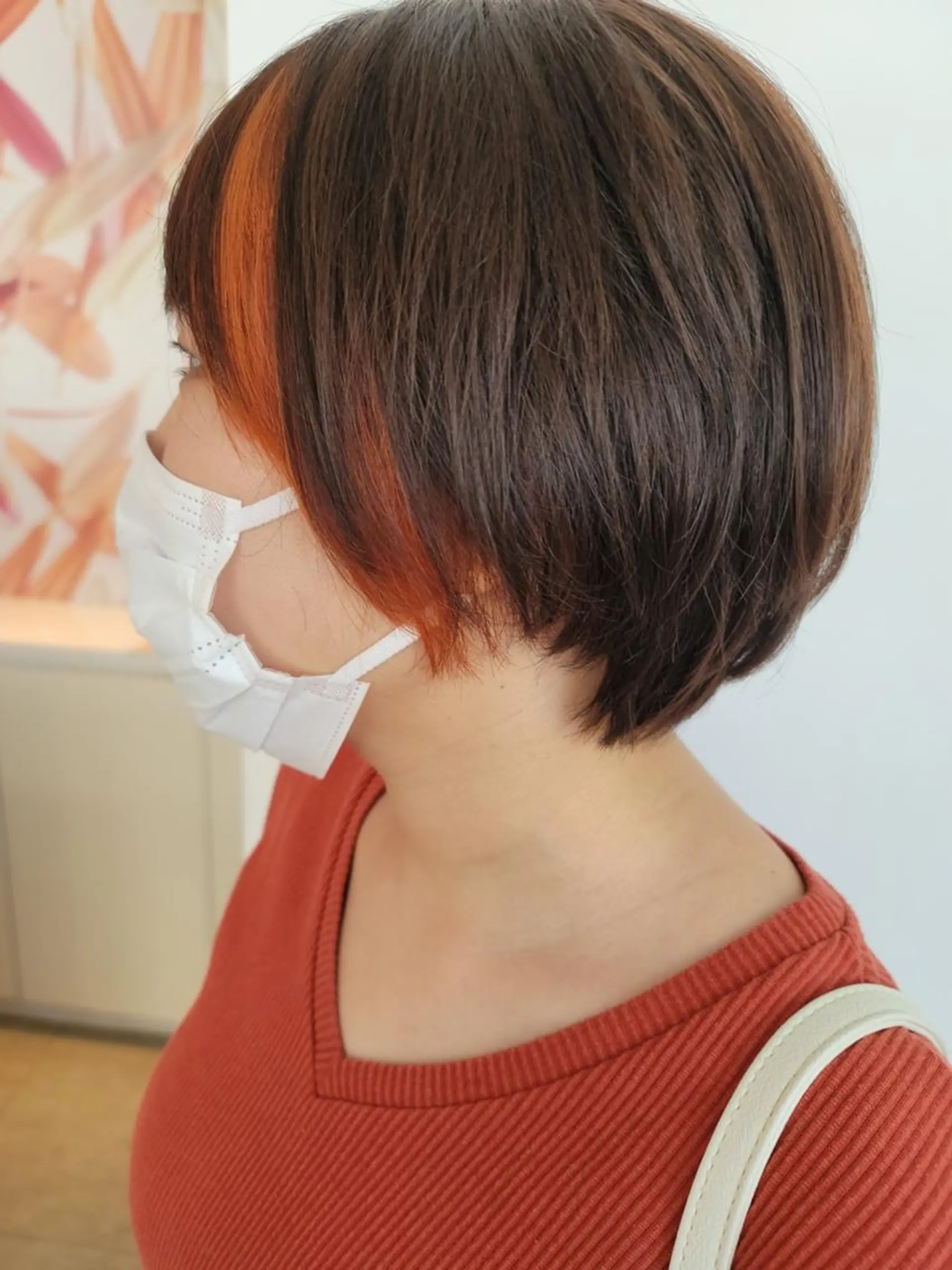 ショート カラー ショートボブ ハンサムショート ミストバング  フェイスフレーミング インナーカラー カット ヘアカラー 鈴木 翠のヘアスタイル