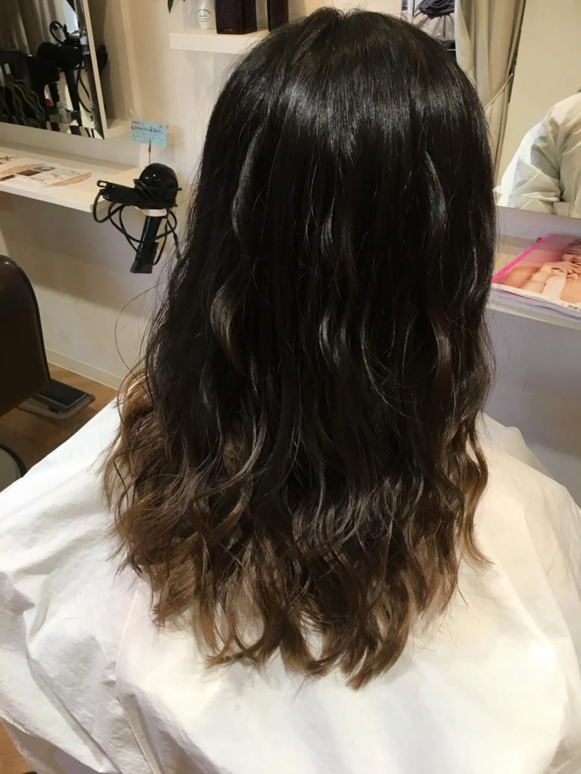 セミロング カラー 長江 諒のヘアスタイル