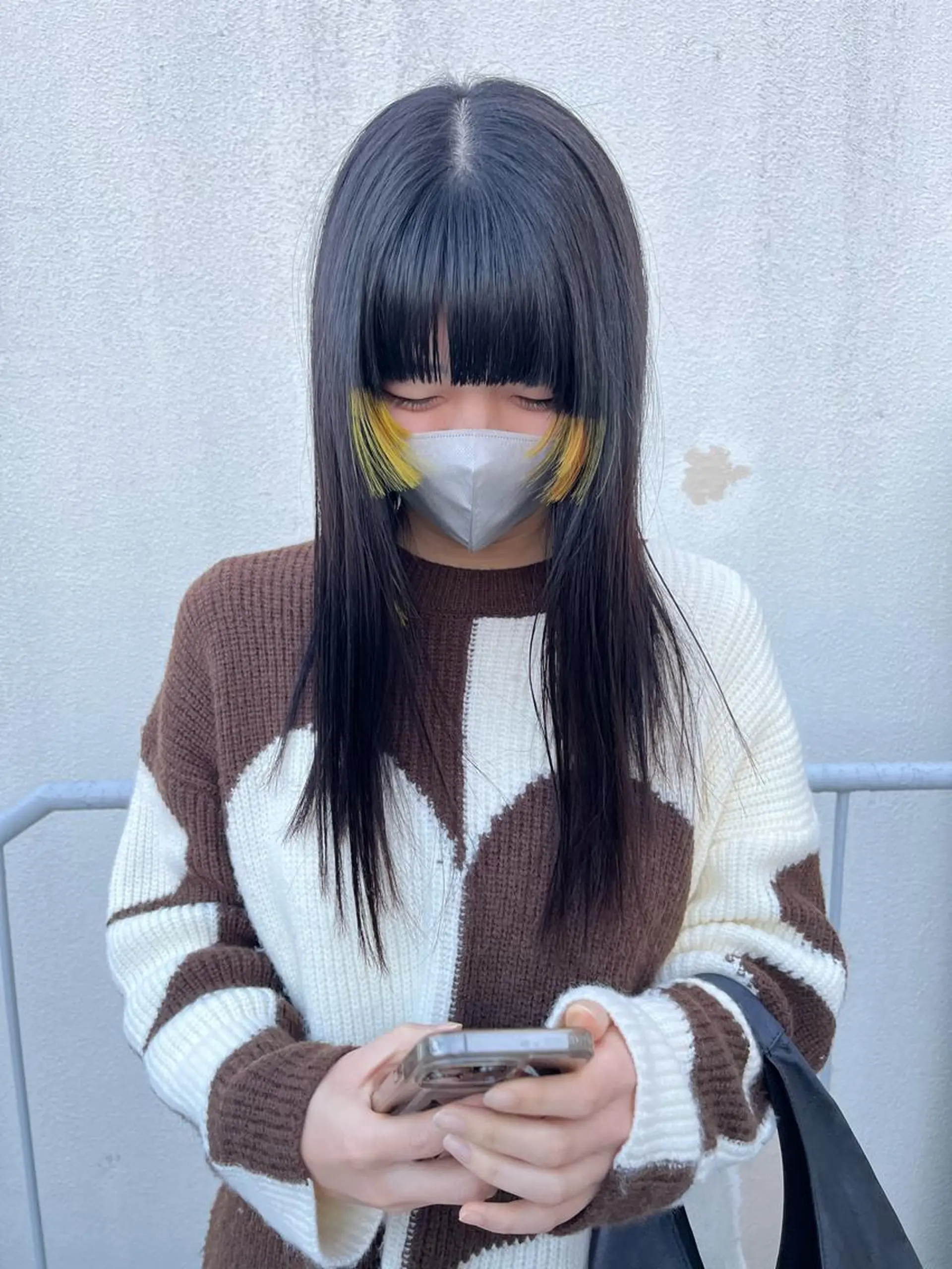 ロング カラー ﾊｲﾄｰﾝ/ｼｮｰﾄ 村上淳乃🐥のヘアスタイル