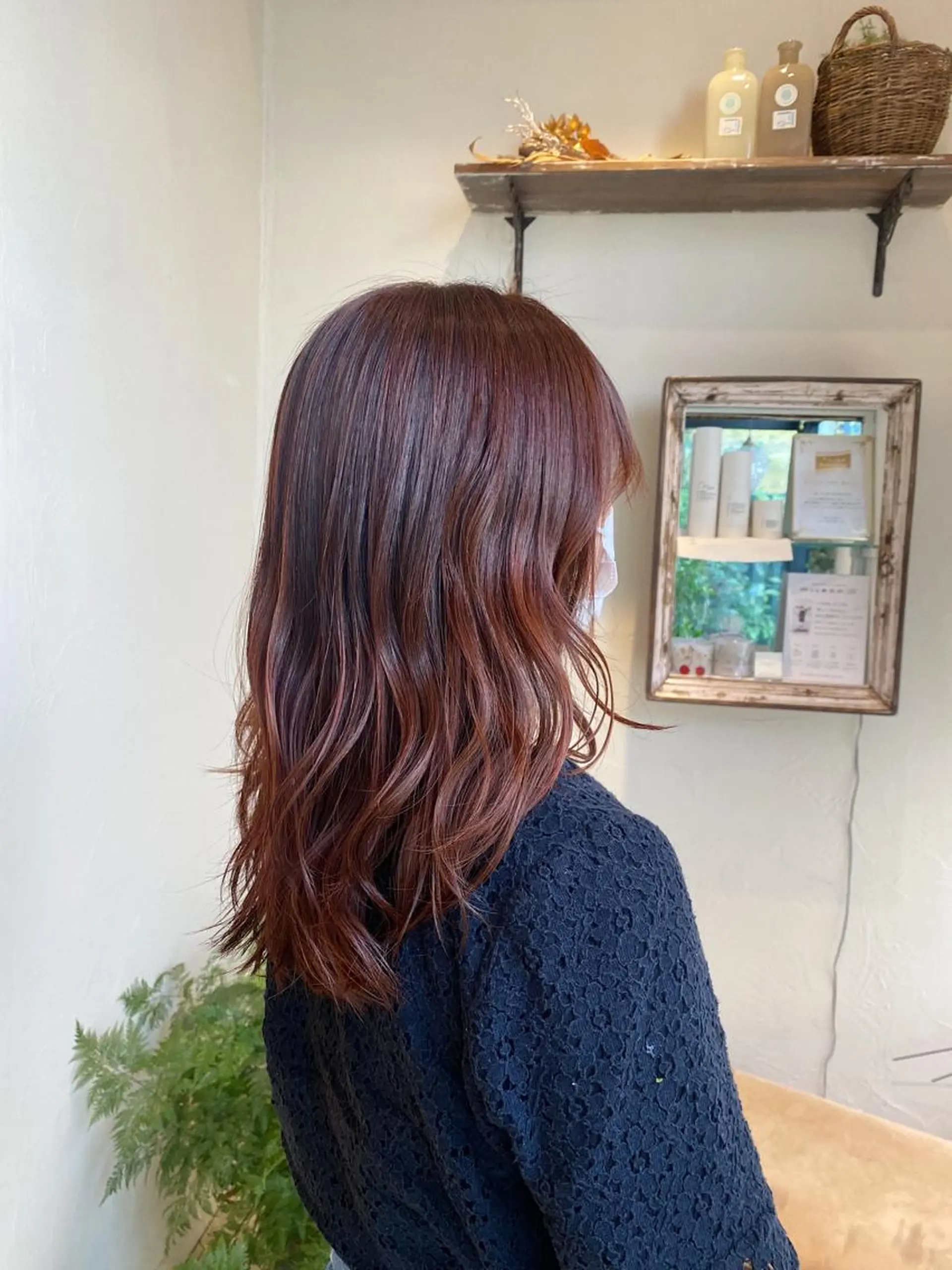 セミロング 艶カラー/ 縮毛矯正 /   タキダのヘアスタイル