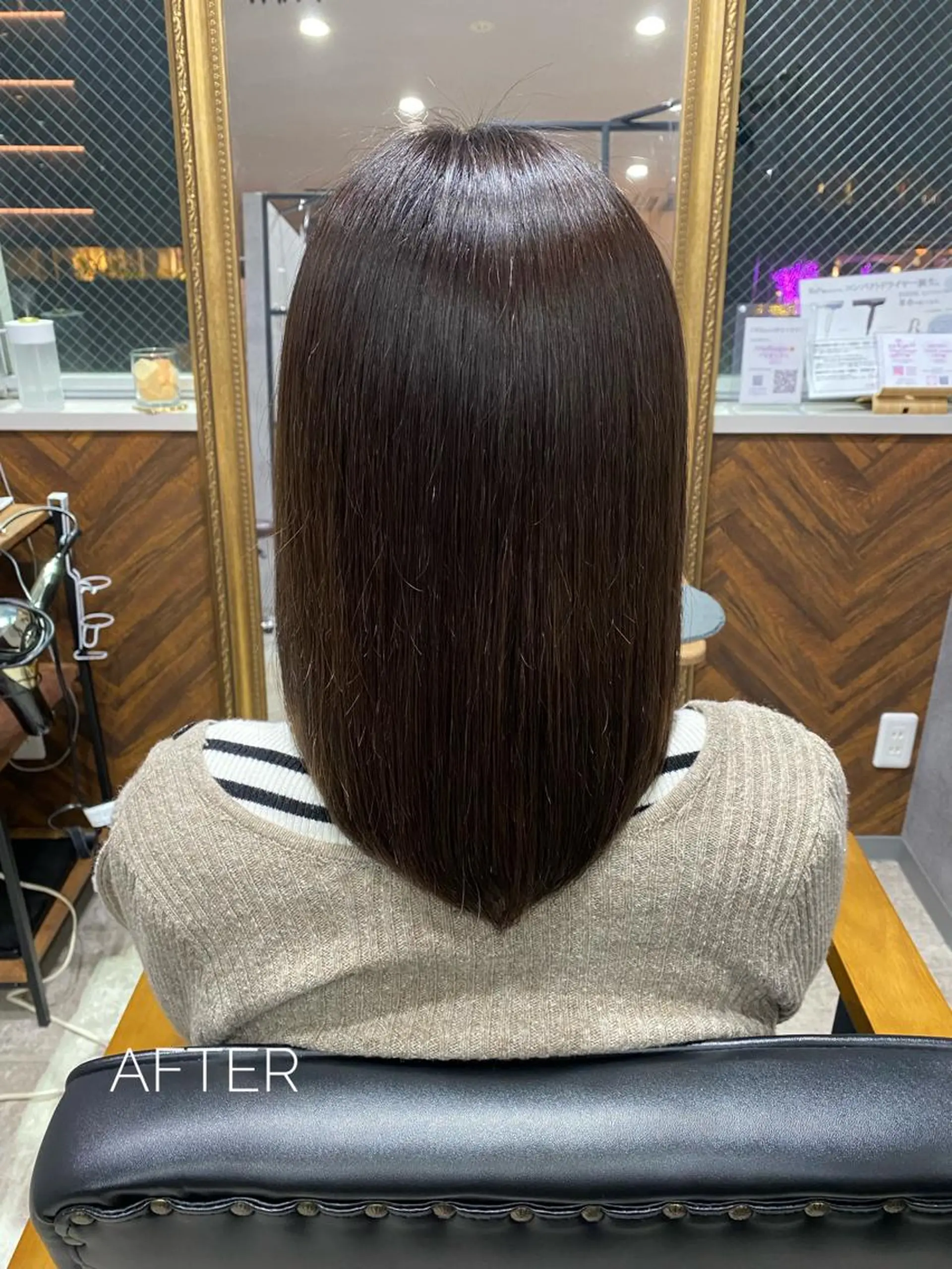 セミロング カラー ブリーチ ケアブリーチ ハイトーンカラー 髪質改善 ヨシンモリ clomus所属・YUKA艶髪 🌸寛ぎ部屋のヘアスタイル