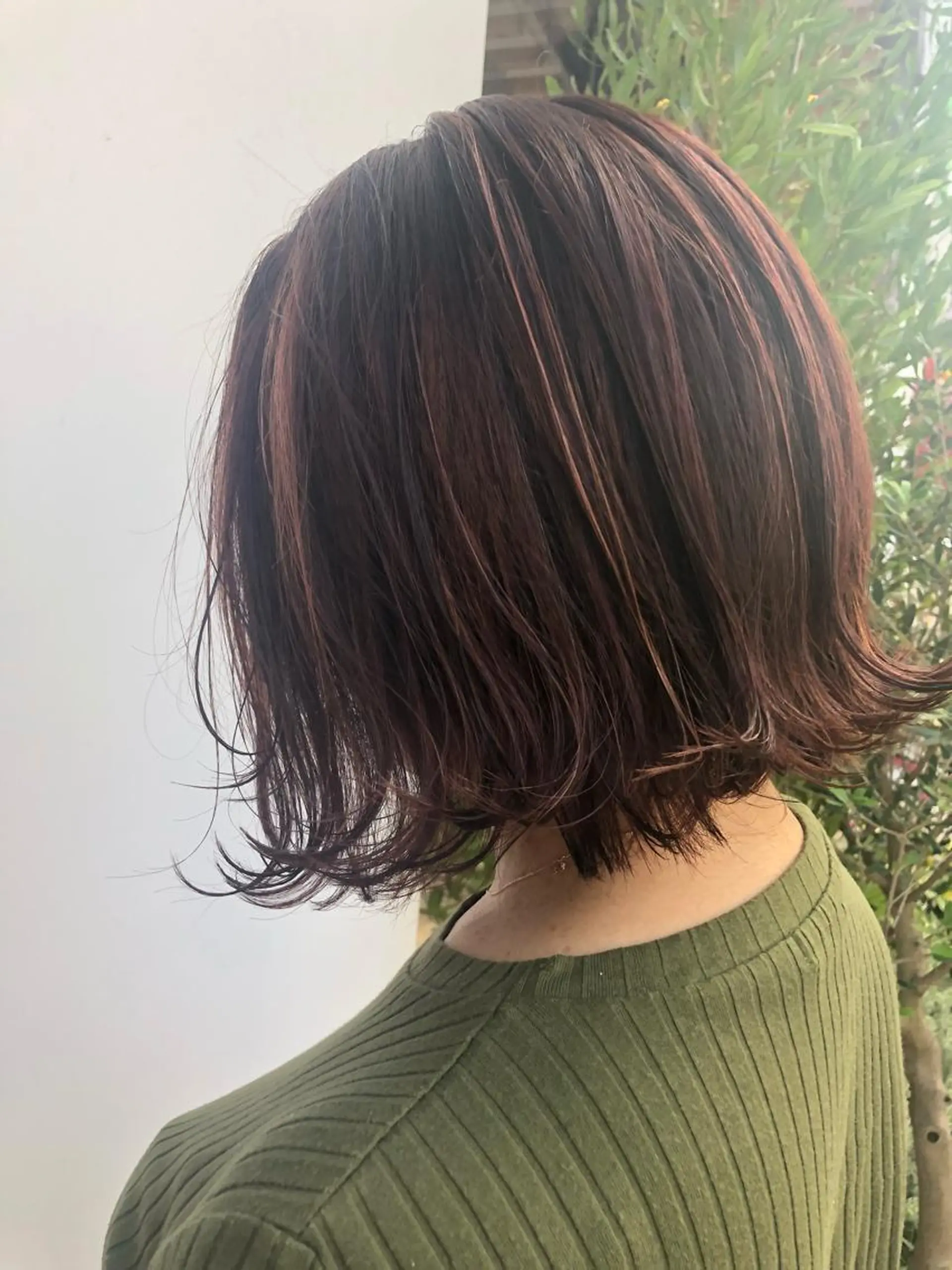 ショート カラー ピンクカラー バイオレットカラー 古屋 花織のヘアスタイル