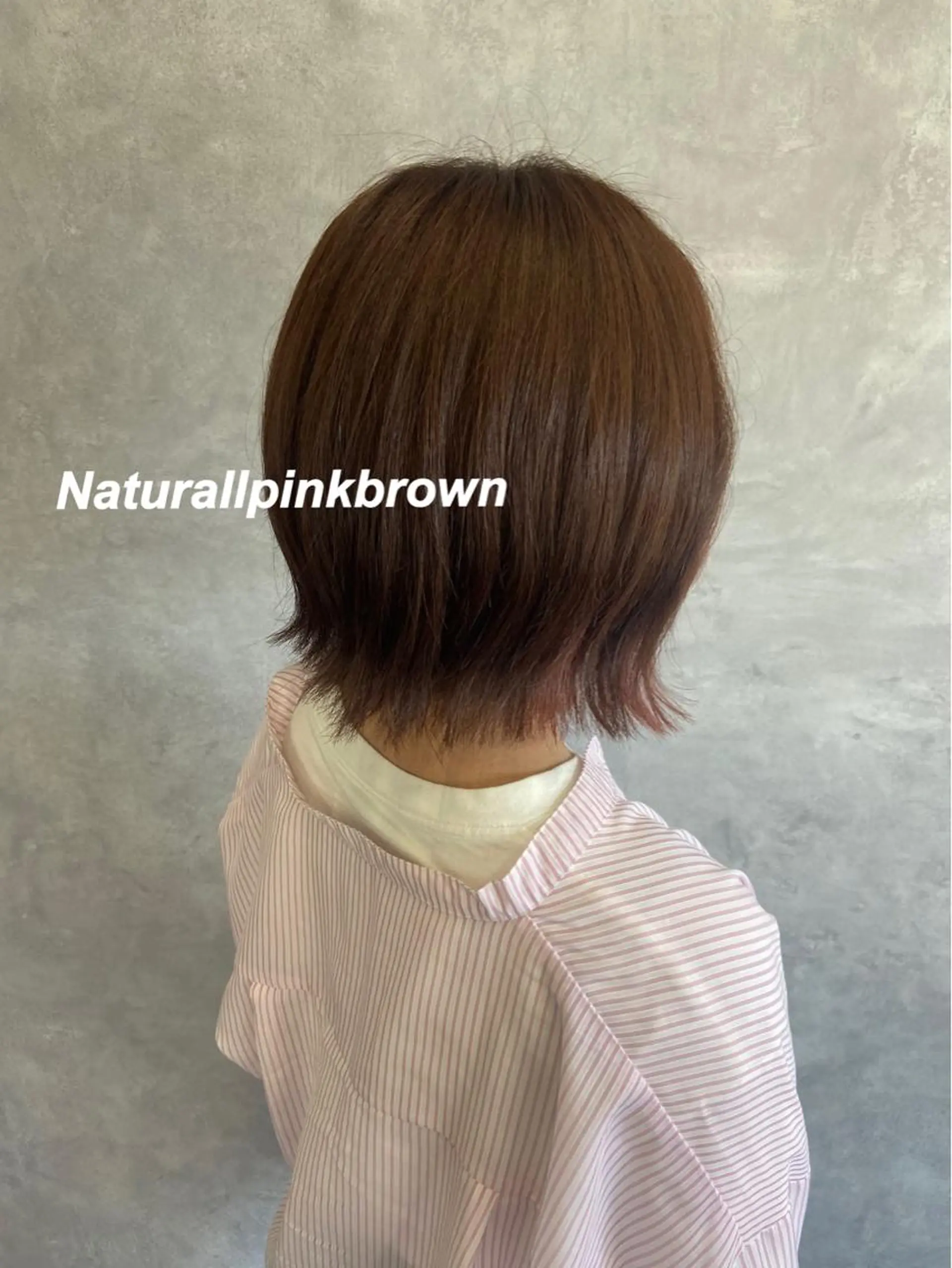 ミディアム カラー ブラウンカラー ピンクカラー ピンクブラウン ヘアカラー トリートメント プルエクステ/インナ ーカラー🦊はるなのヘアスタイル