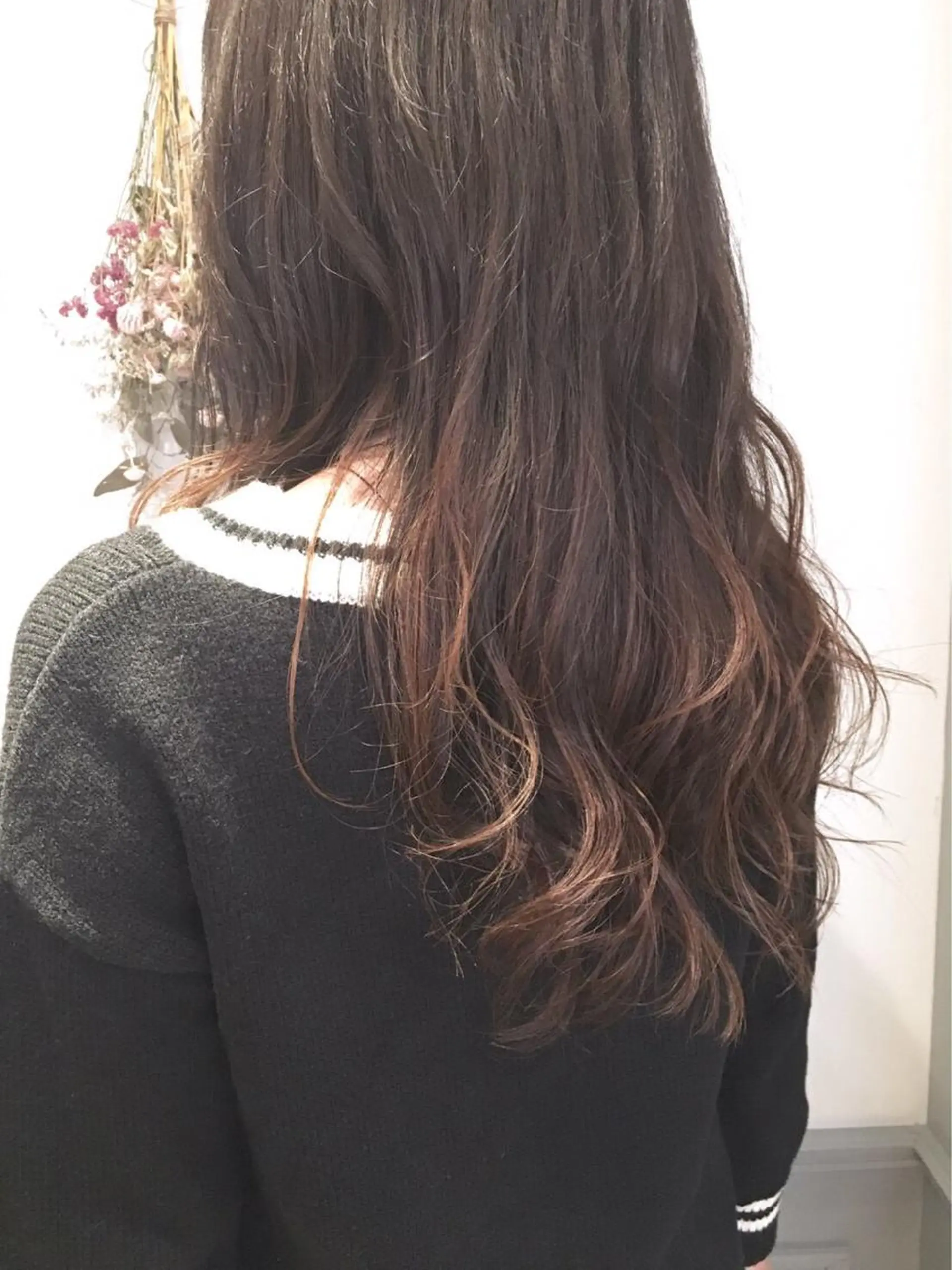 ロング カラー アッシュ ベージュカラー 透明感カラー パーマ×ウルフカット koya☆のヘアスタイル