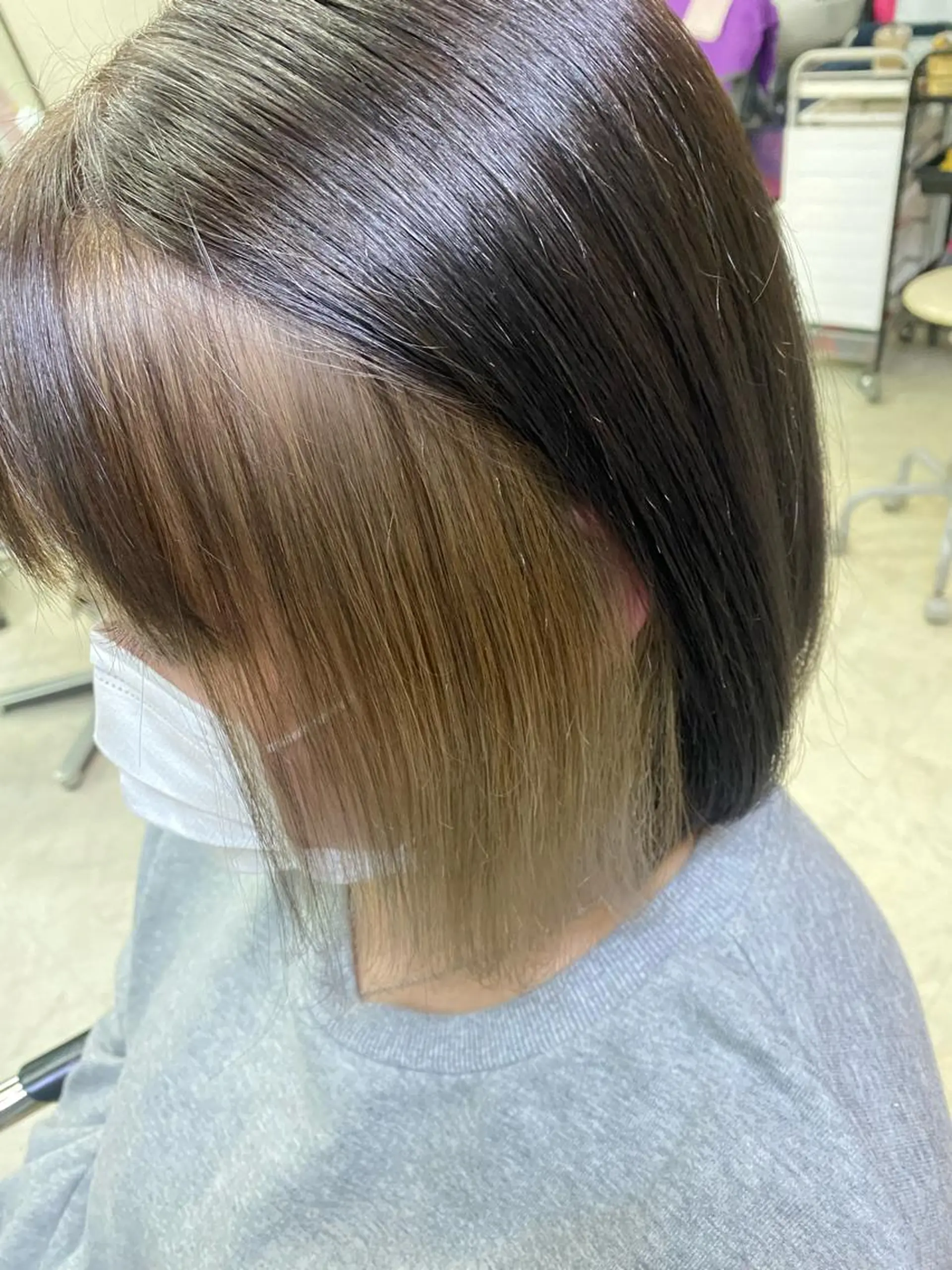 ミディアム カラー ブリーチ 髪質改善 トリートメント EXCIA所属・imaizumi takuyaのヘアスタイル