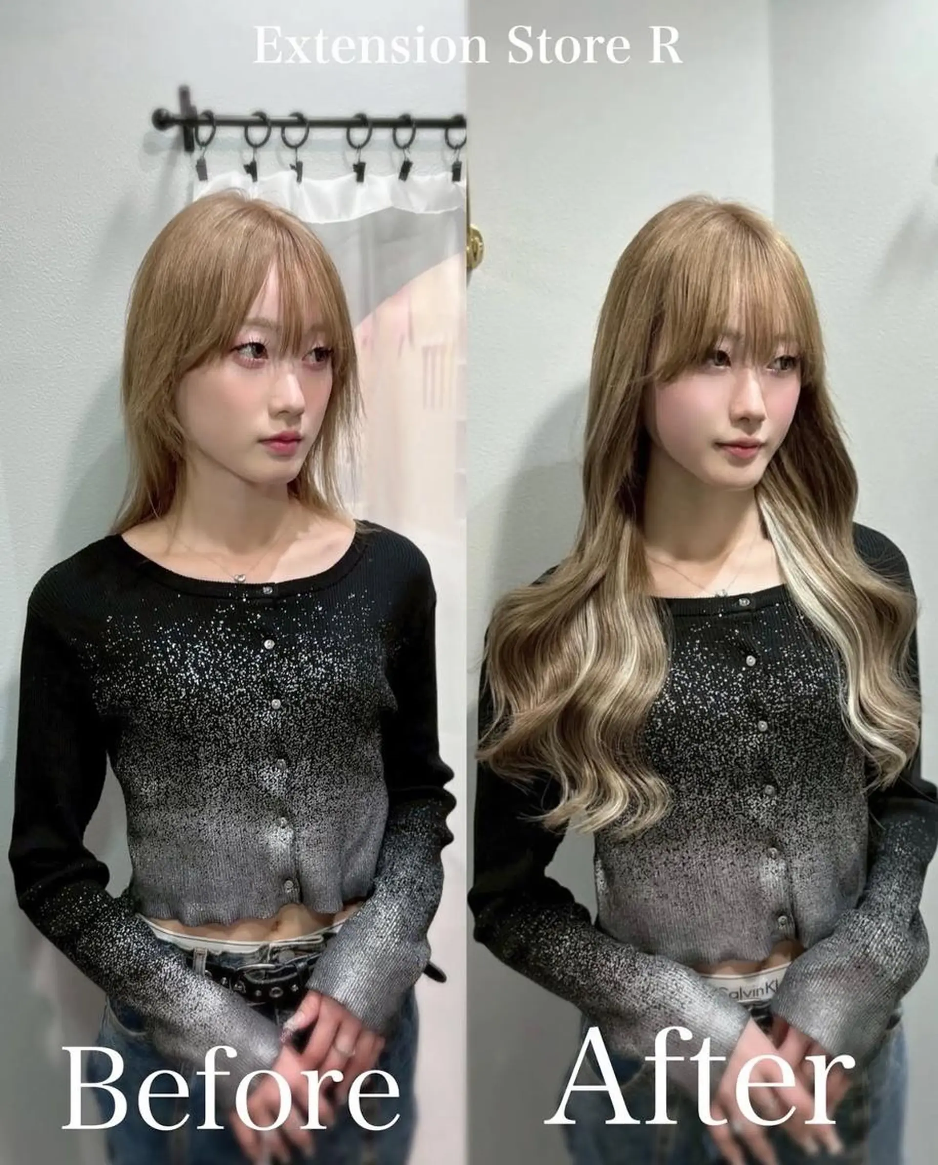 ロング ハイライト エクステ専門店 Rのヘアスタイル