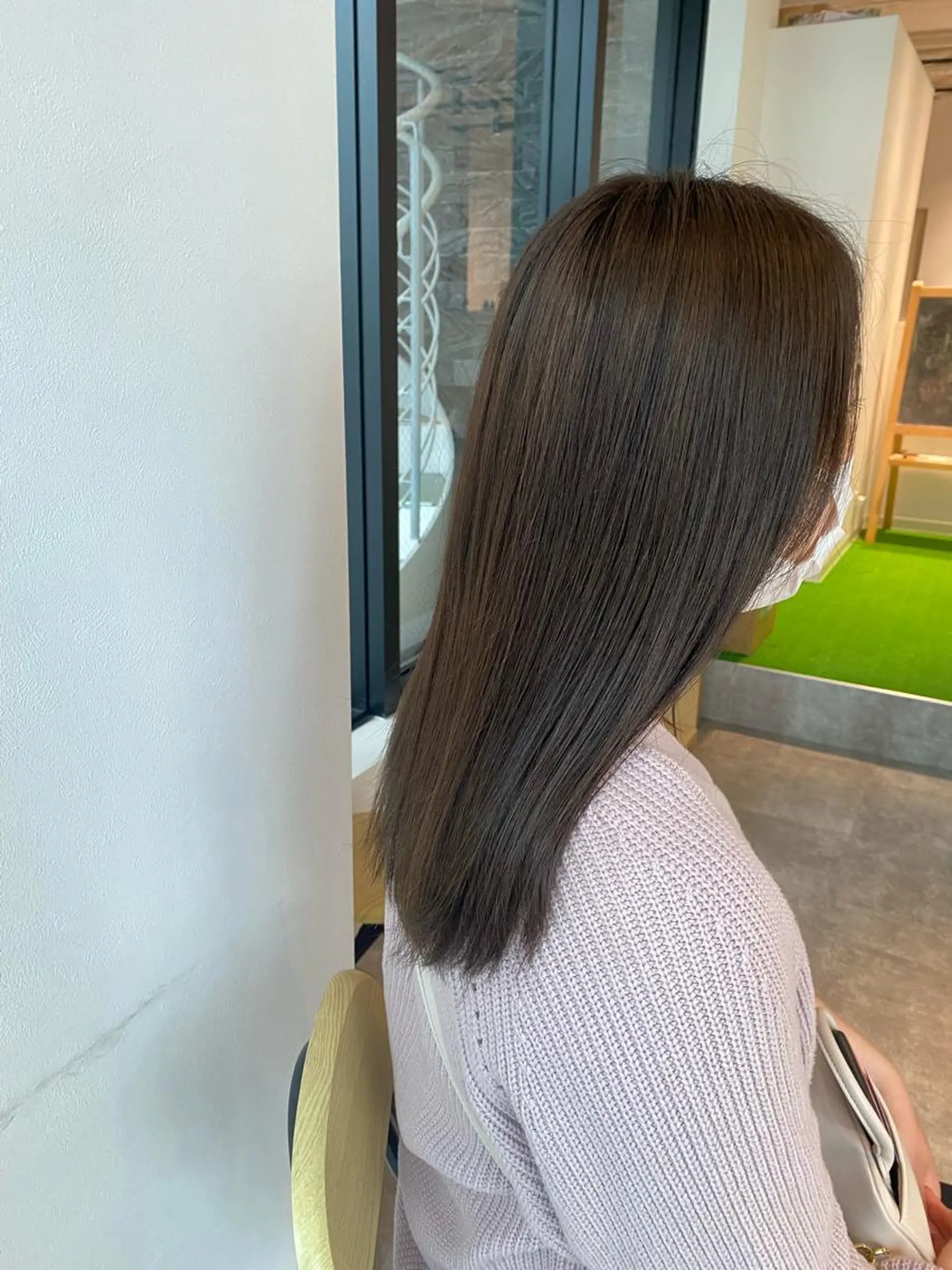 セミロング カラー グレージュ モカグレージュ オスズ 🎀´-のヘアスタイル