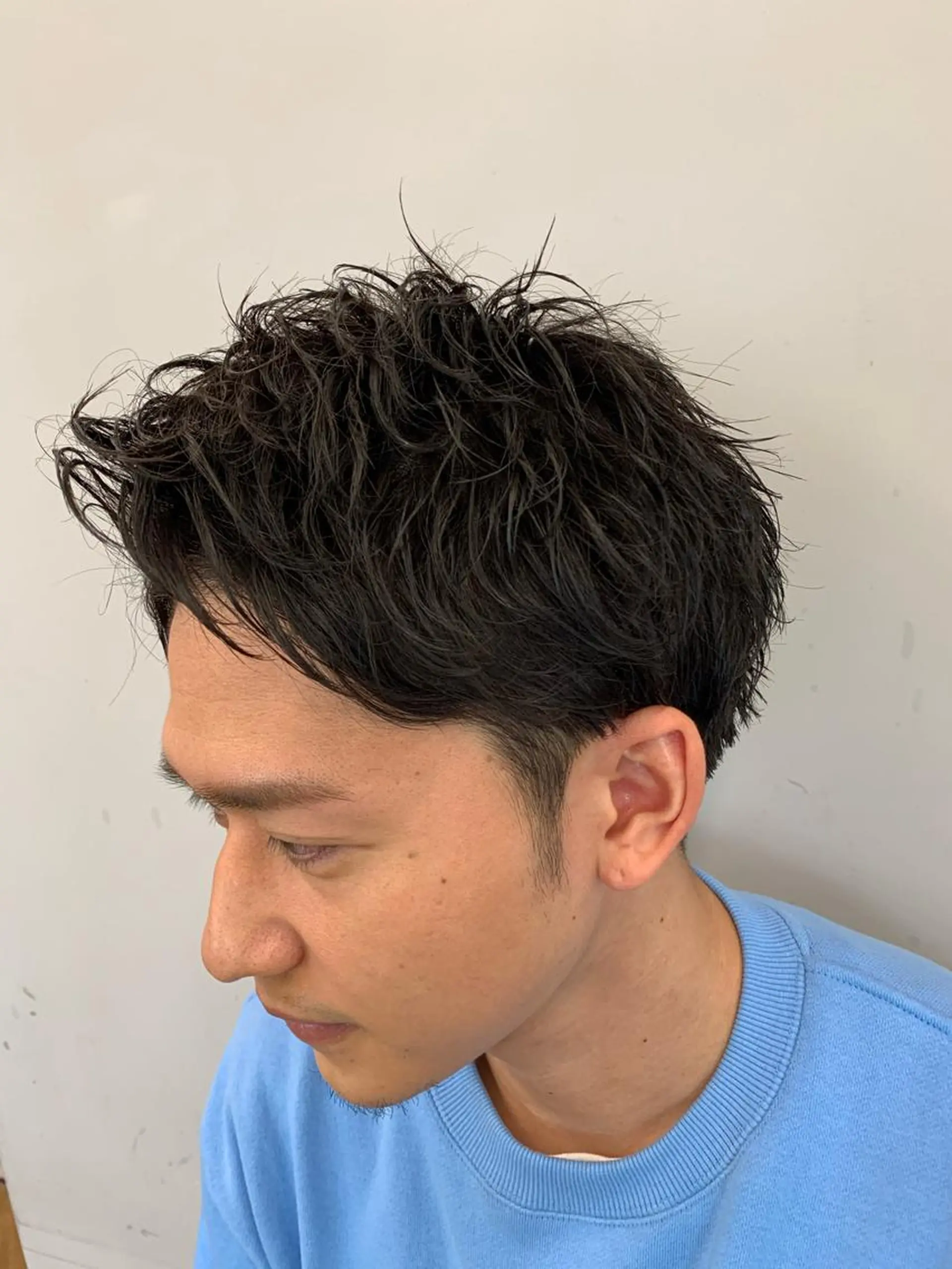 ショート パーマ カット パーマ トリートメント 豊浦 翔太のヘアスタイル