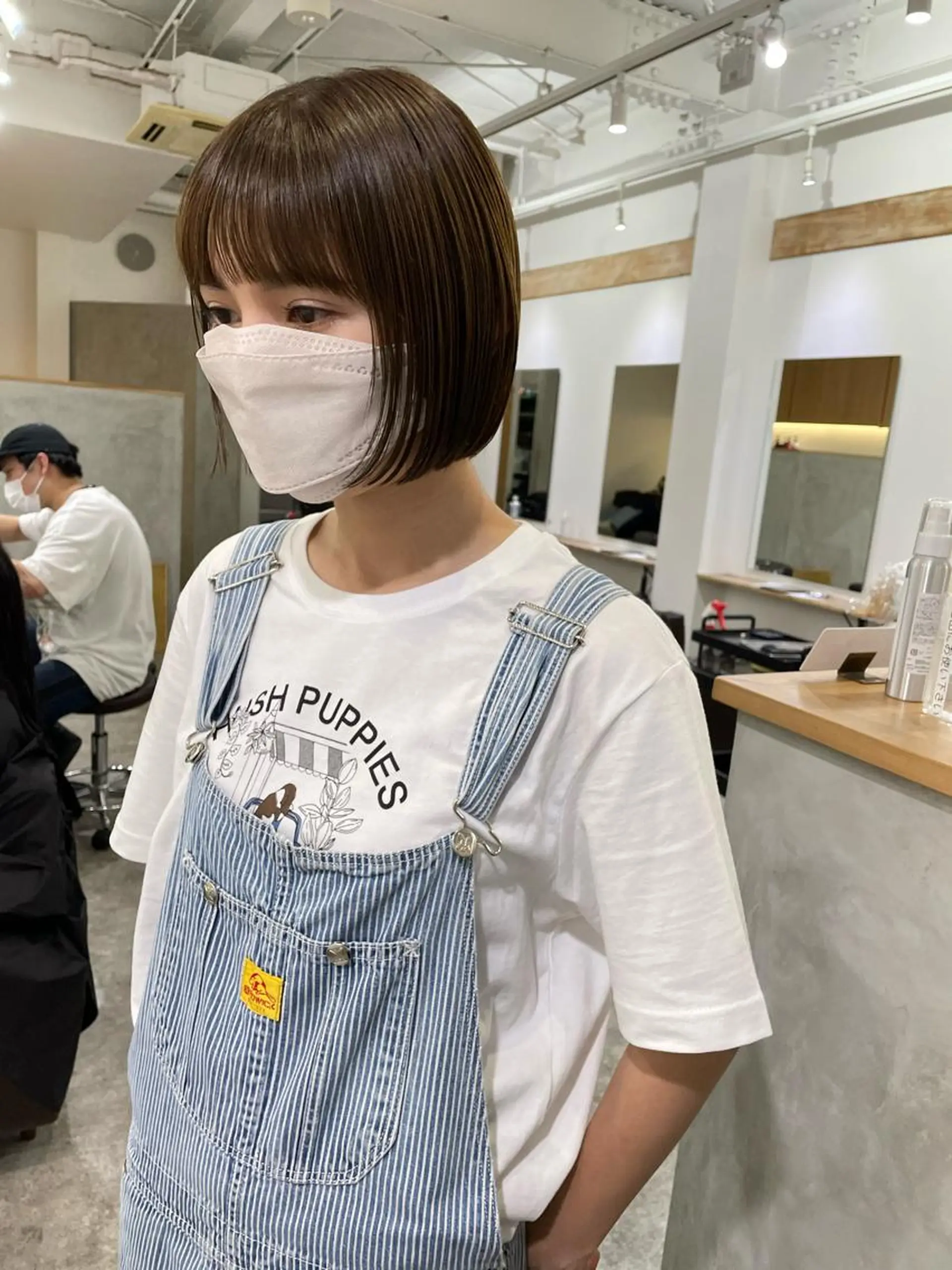 ショート カラー パーマ キッズ ネイル マツエク・マツパ アイブロウ ボブ カット ヘアカラー トリートメント パーマ/透明感カラー /ボブ/吉田一生のヘアスタイル