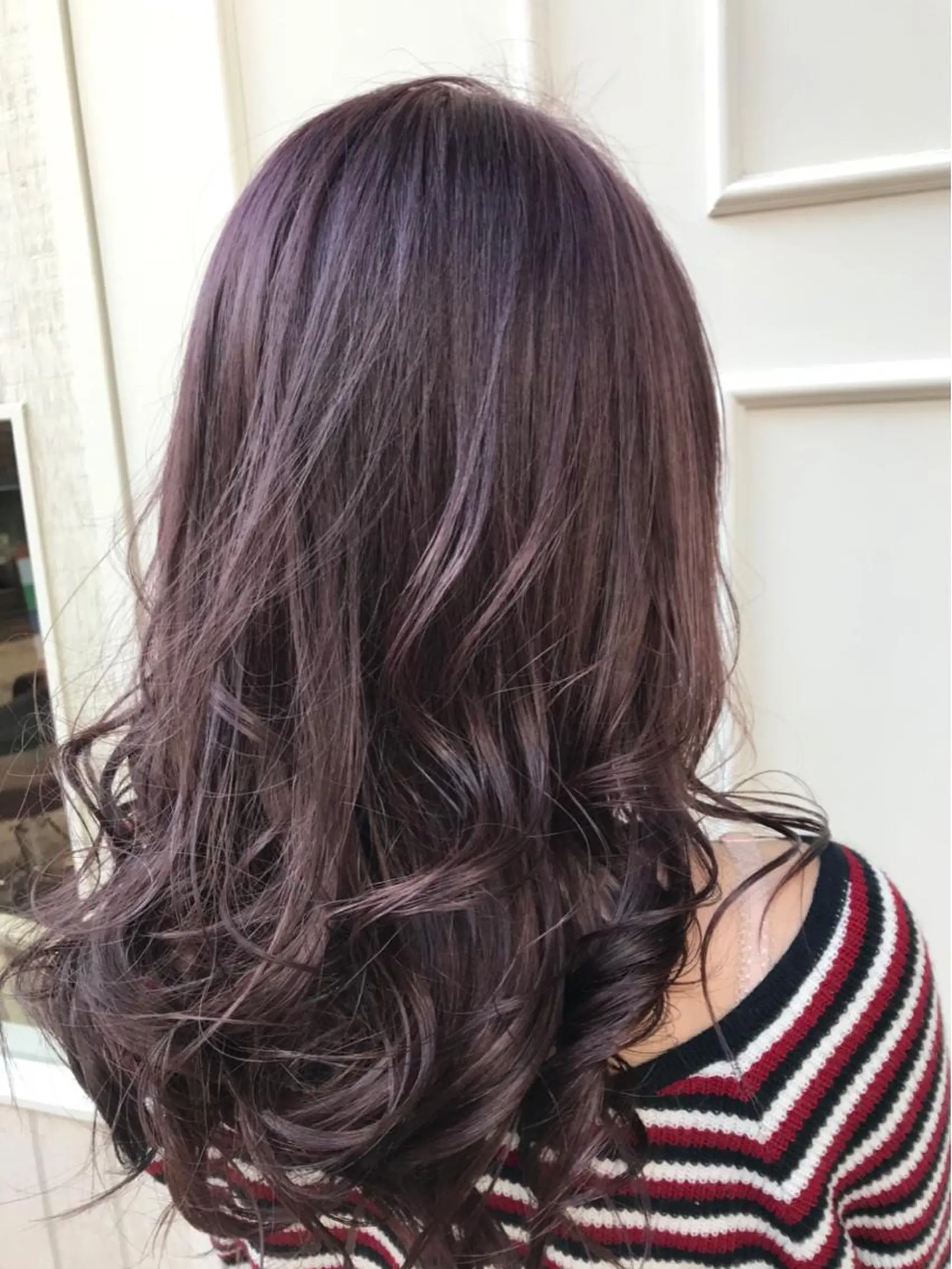 セミロング カラー ラベンダーカラー ラベンダーピンク ピンクカラー 💈Blanco💈 カラー&ケア🌈のヘアスタイル