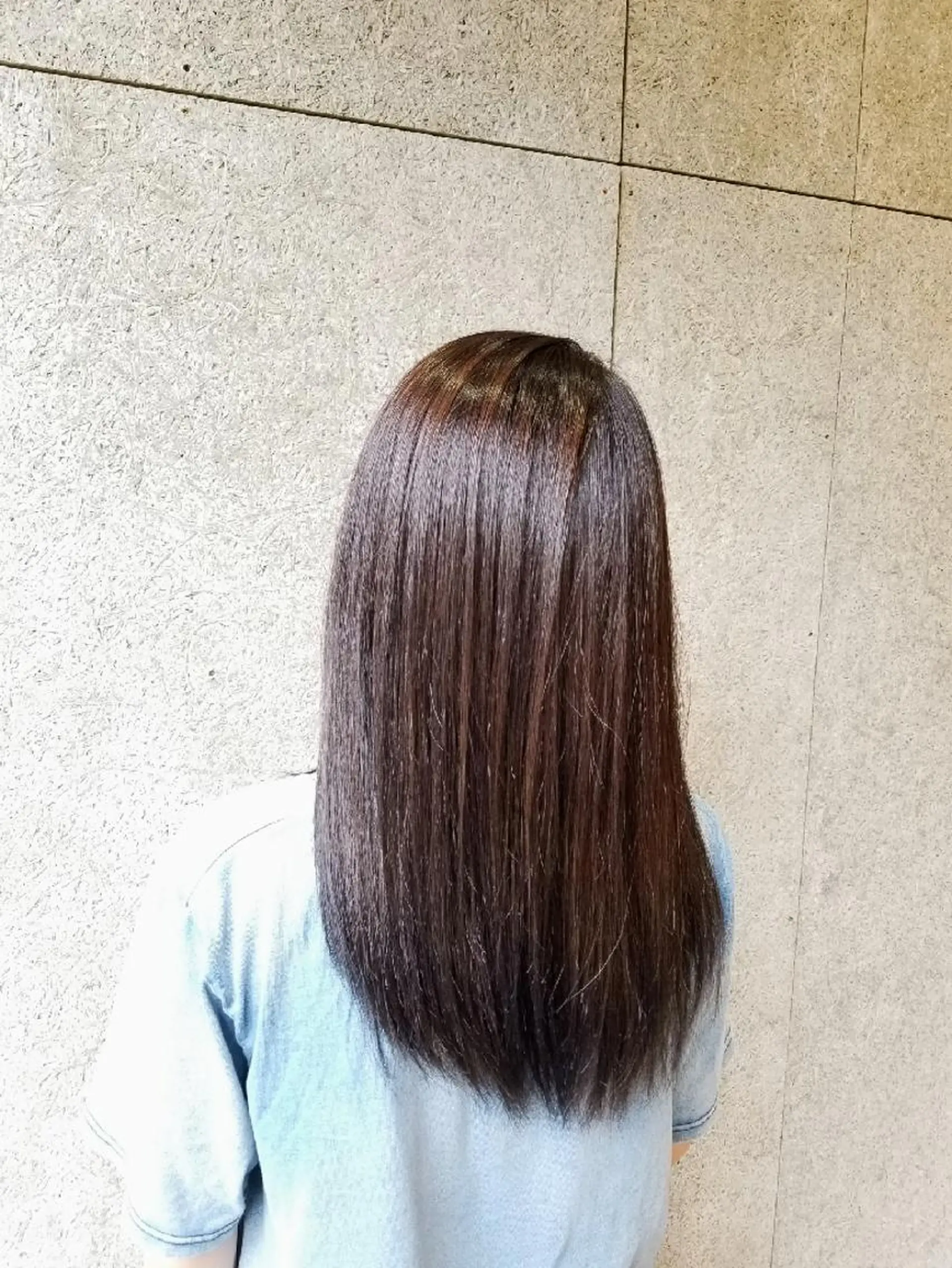 ロング カラー ブラウンカラー チョコレートブラウン 🔴赤み消し/ 艶カラー落合　優🔴のヘアスタイル
