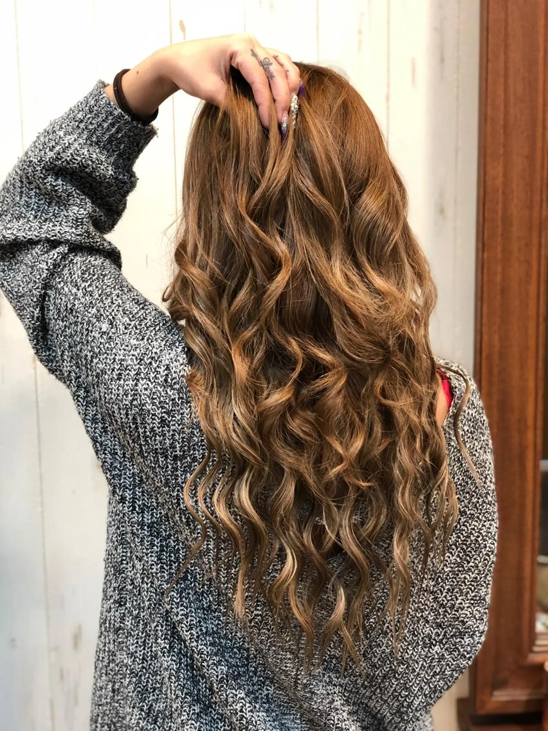 ロング シールエクステ エクステ エクステ LOCO Ko-kiのヘアスタイル