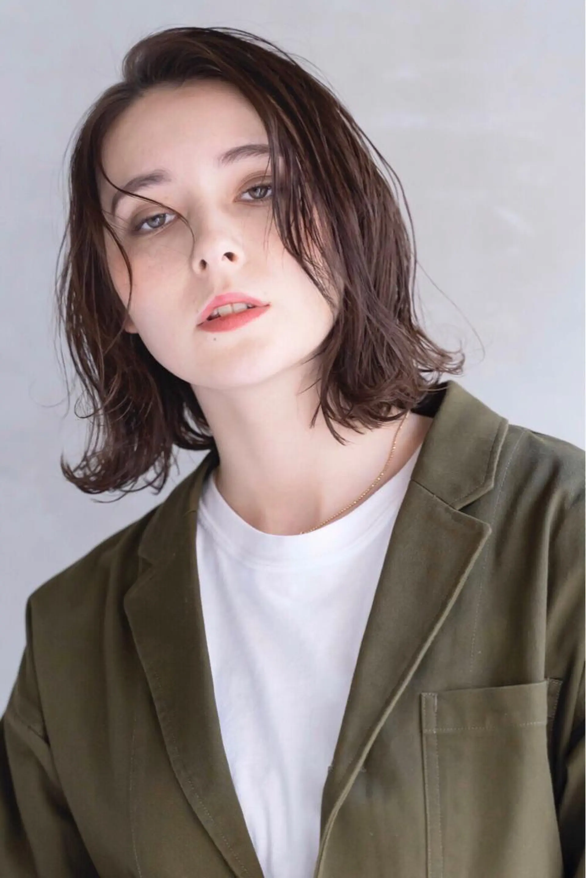 ミディアム カラー 髪質改善/艶髪特化 /柔らかさ/清水翔矢のヘアスタイル