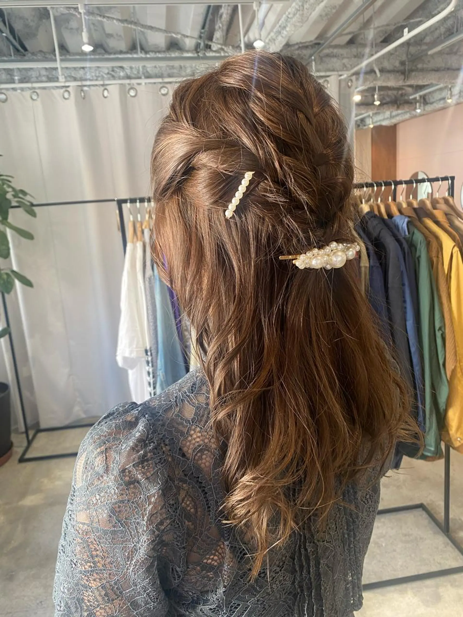 ロング カラー パーマ ヘアアレンジ Hayashi Shioriのヘアスタイル