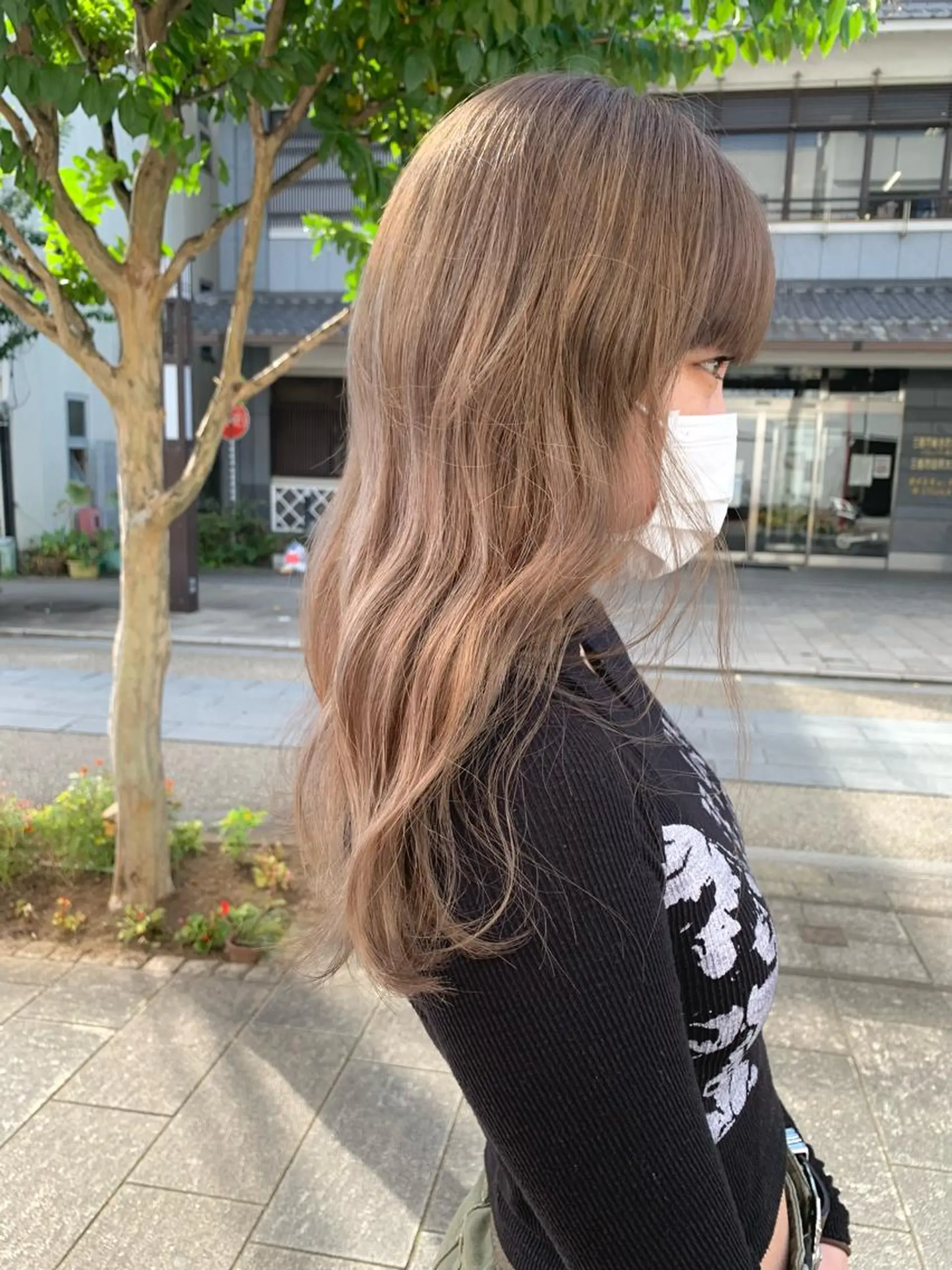 ロング カラー ベージュカラー 透明感カラー Lunapiena所属・Lunapiena 🫧ナナのヘアスタイル