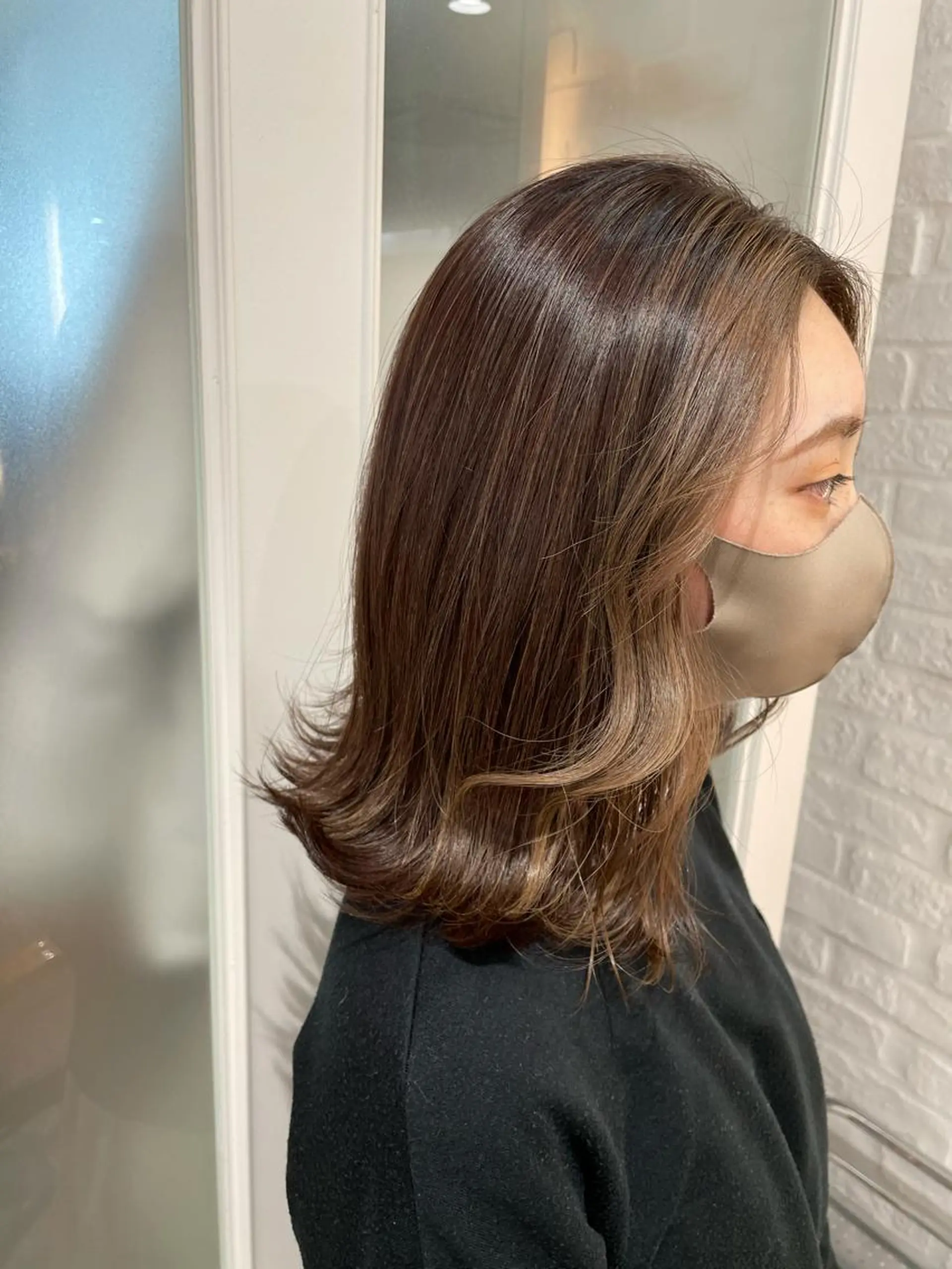 ミディアム 最新韓国本場ヘア 🇰🇷榎本明日香のヘアスタイル