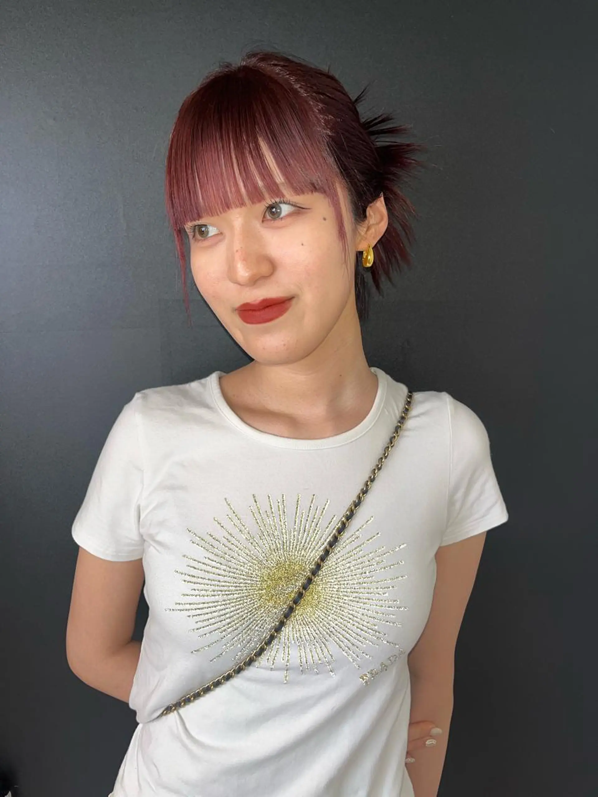 セミロング ヘアカラー @kyoniyy KYONIのヘアスタイル