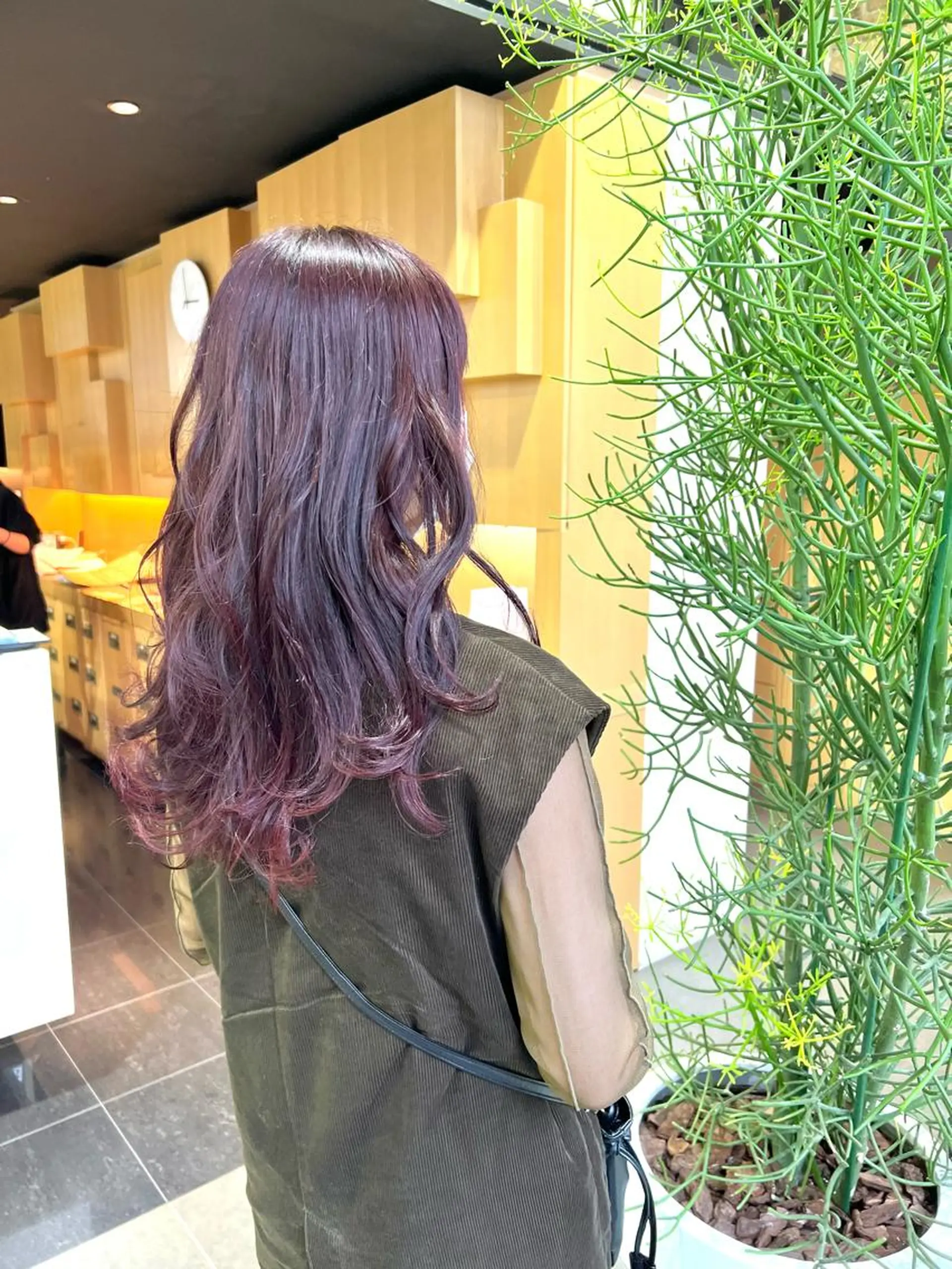 ロング カラー ブラウンカラー ピンクカラー 髪質改善カラー/矯正 /パーマの職人/航太のヘアスタイル