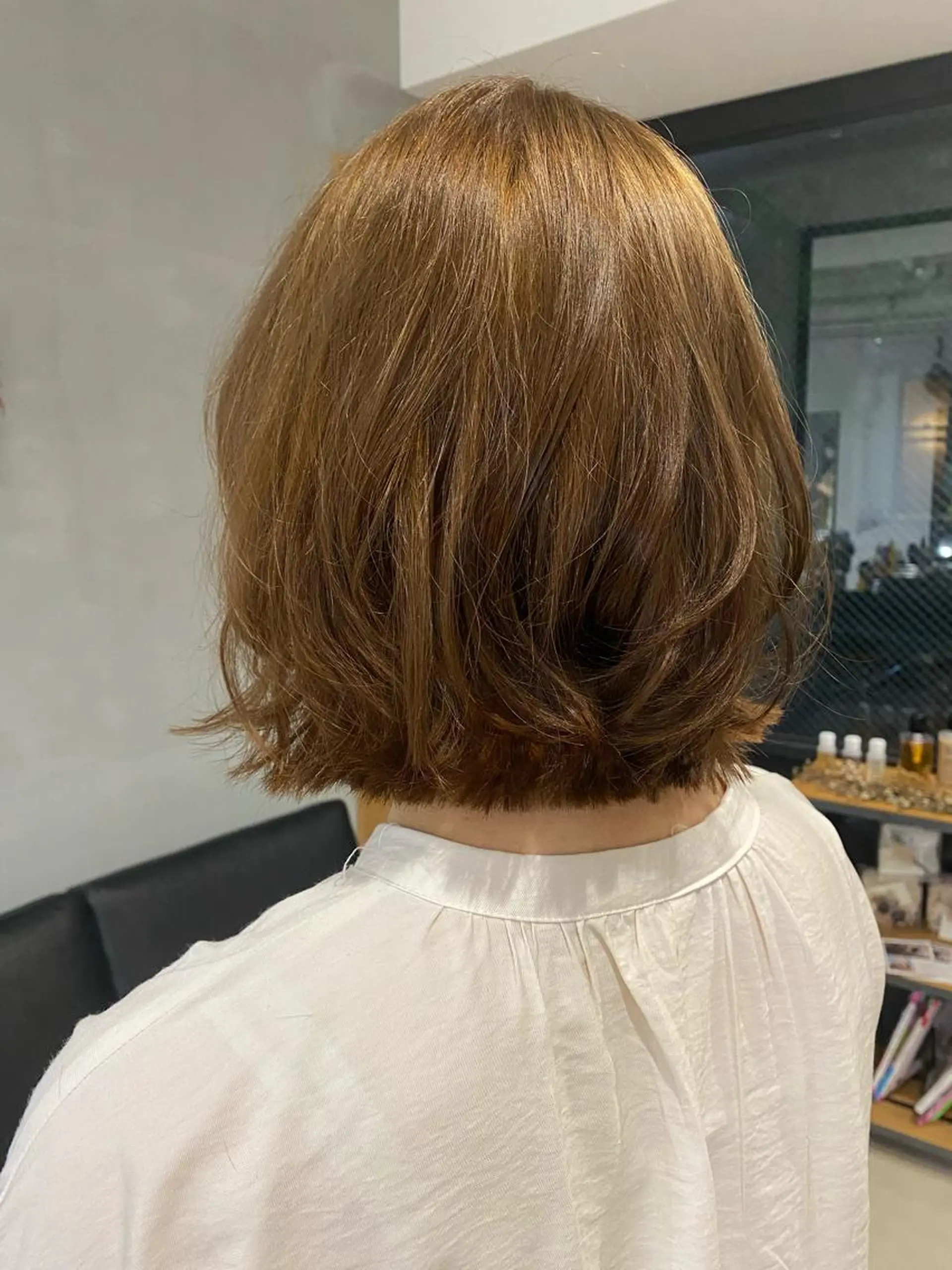 ミディアム レイヤーカット カット ヘアカラー 田村 りなのヘアスタイル