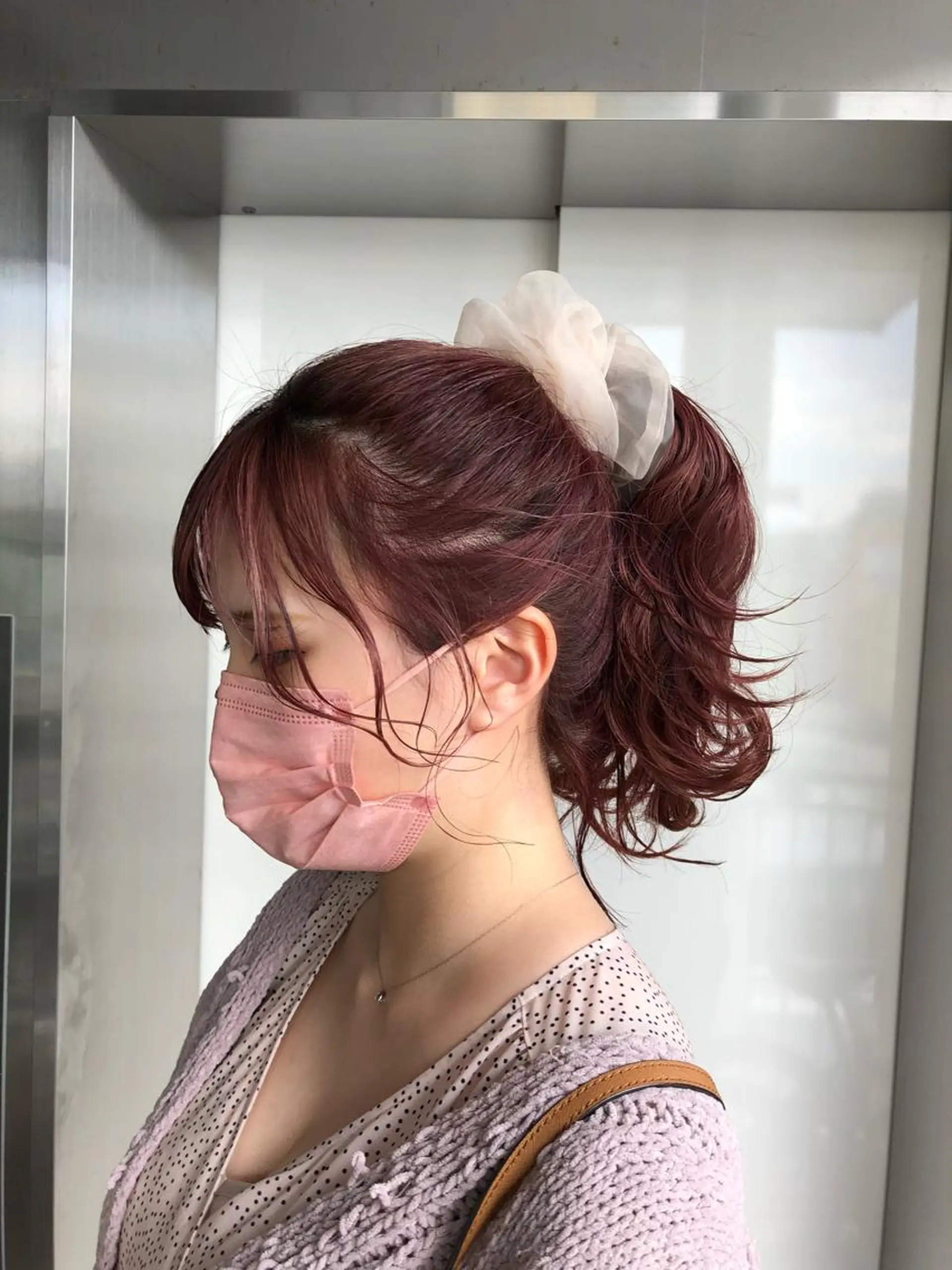 セミロング カラー the OSCAR所属・韓国ヘアスタイリスト Harukaのヘアスタイル