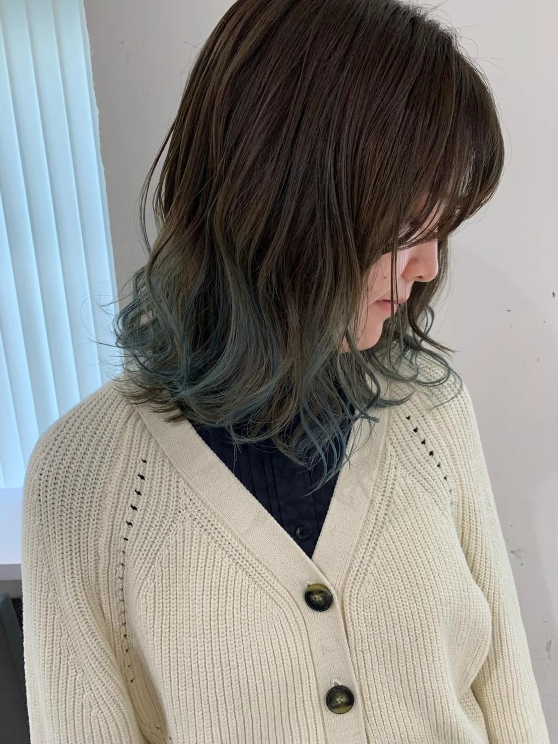 ミディアム カラー グラデーションカラー 🫧透明感カラー/ ボブ/小笠原🪽のヘアスタイル