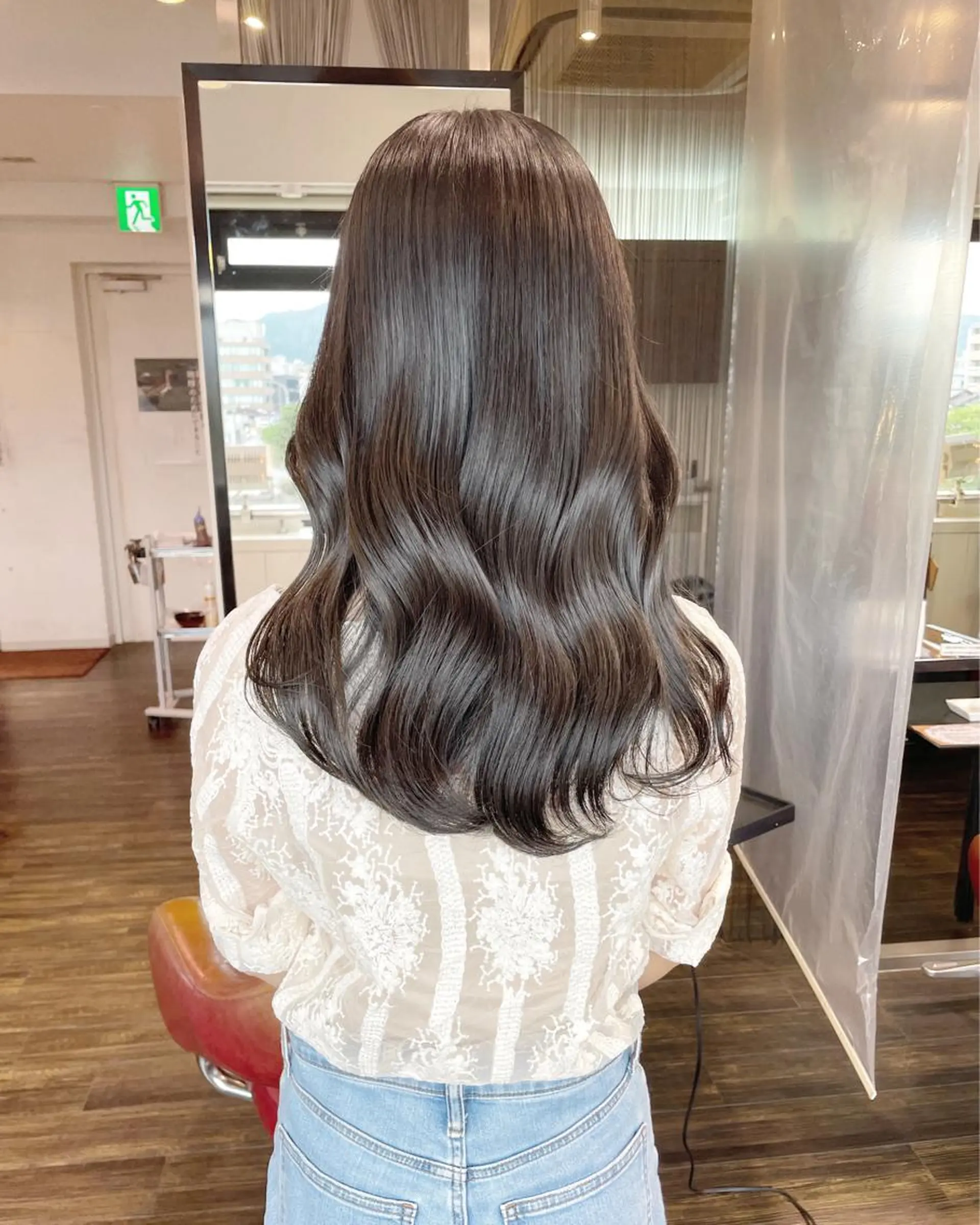 セミロング カラー ヘアアレンジ ヘアカラー 徳永 実沙のヘアスタイル