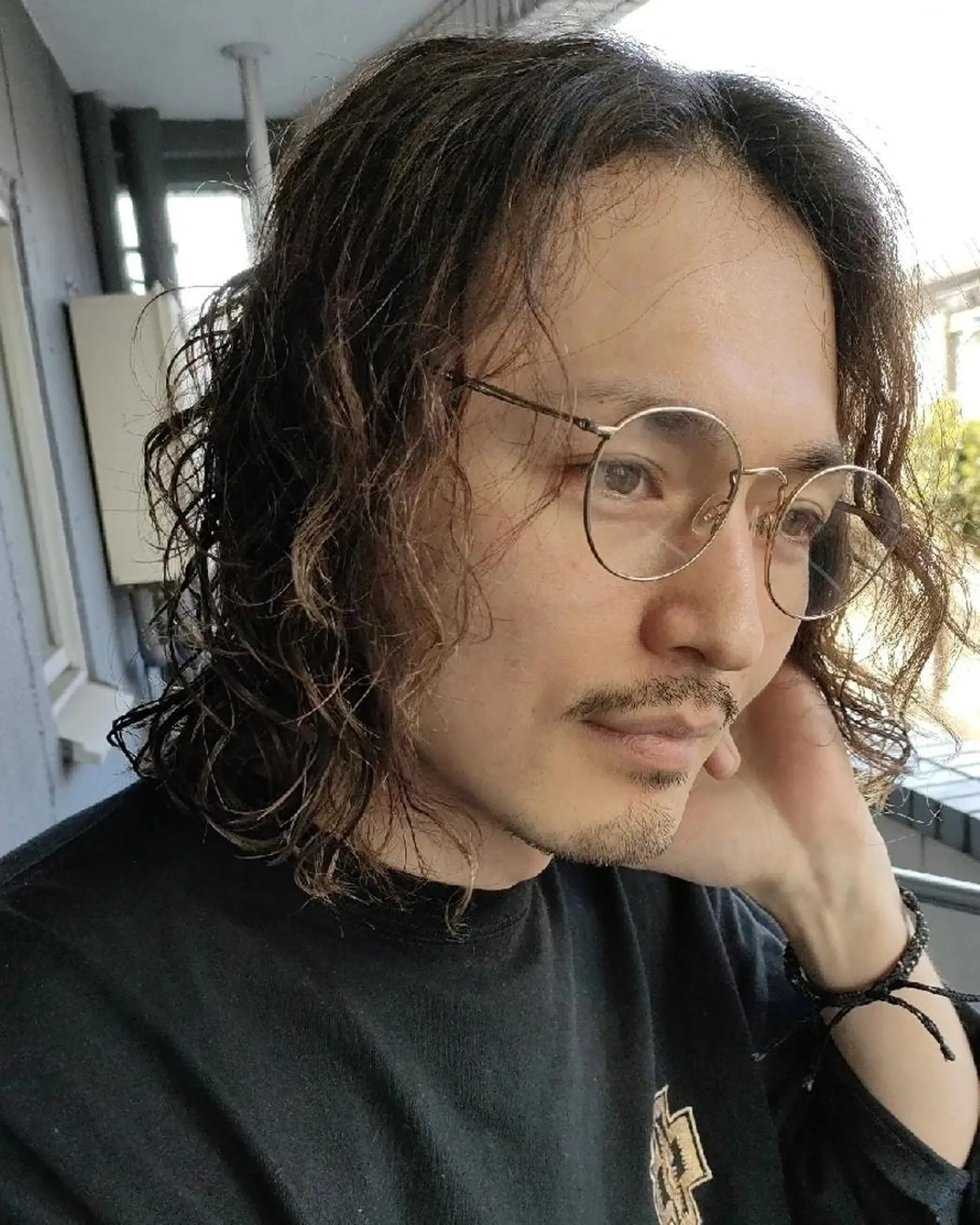 セミロング カット パーマ ヘッドスパ ⭕鏡のような劇艶に ⭕️賀川サトシのヘアスタイル