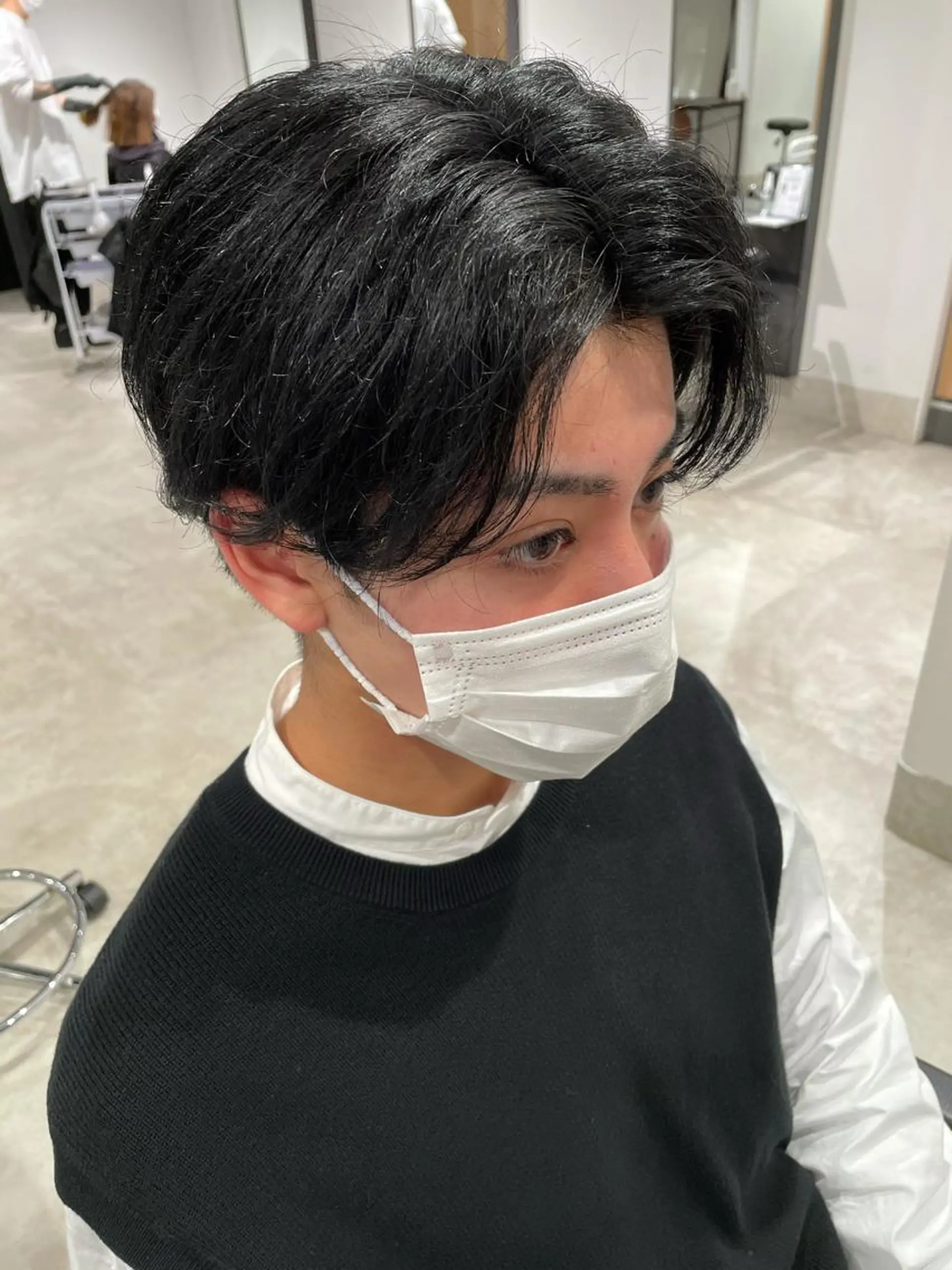 ショート カラー パーマ ヘアアレンジ メンズ パーソナルカラー合わ せたカラー🤍なつみのヘアスタイル