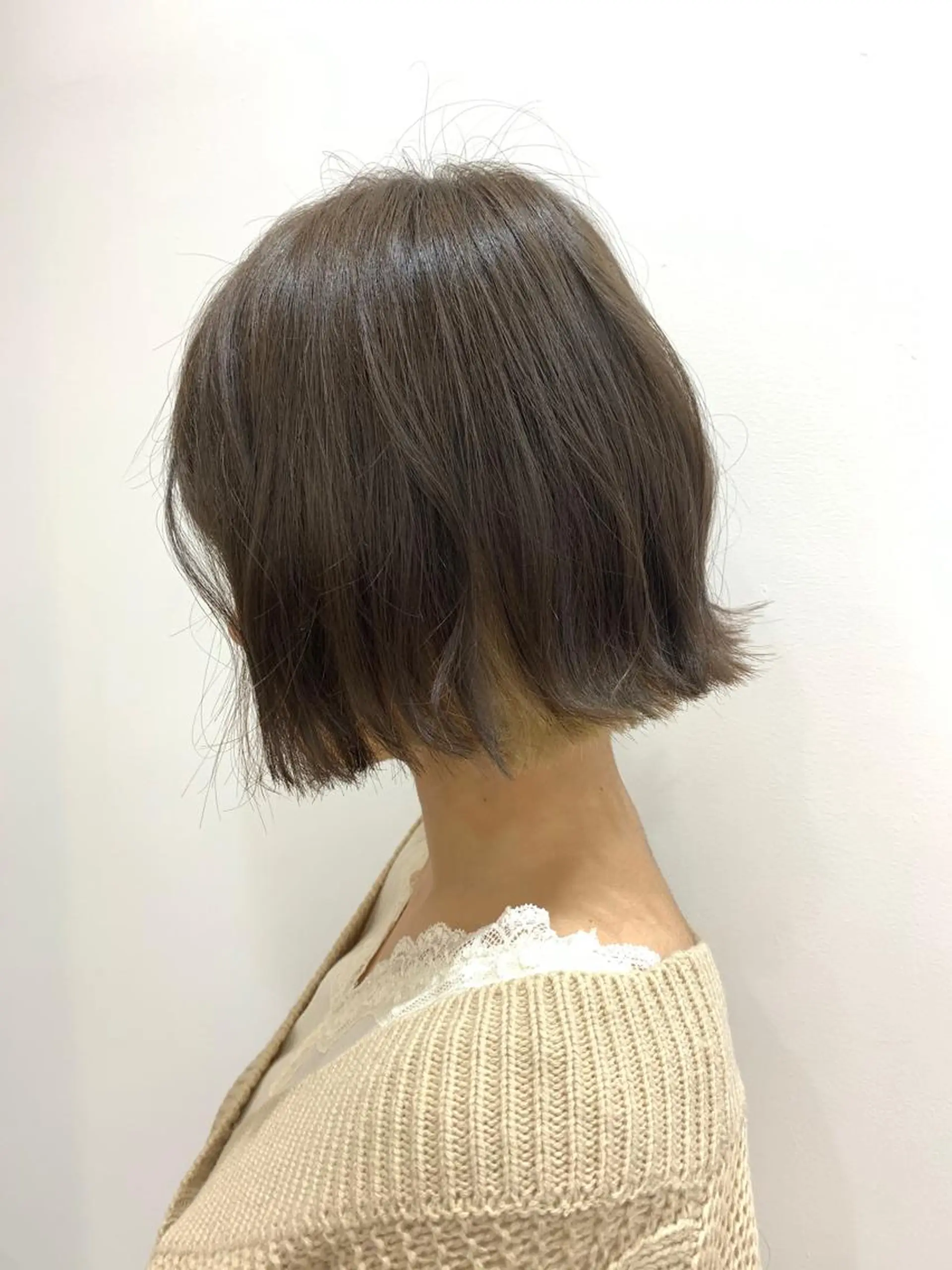 ミディアム カラー 切りっぱなしボブ ボブ artepelo所属・加藤 佑哉のヘアスタイル