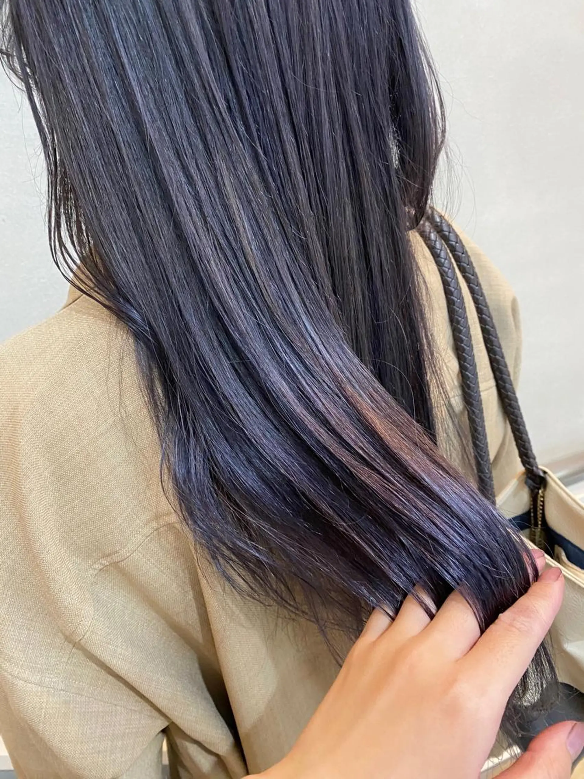 セミロング カラー ブルーカラー ブルーグレー ブルーグレージュ グレージュ 沖縄/ヘアアレンジ /着付けのヘアスタイル