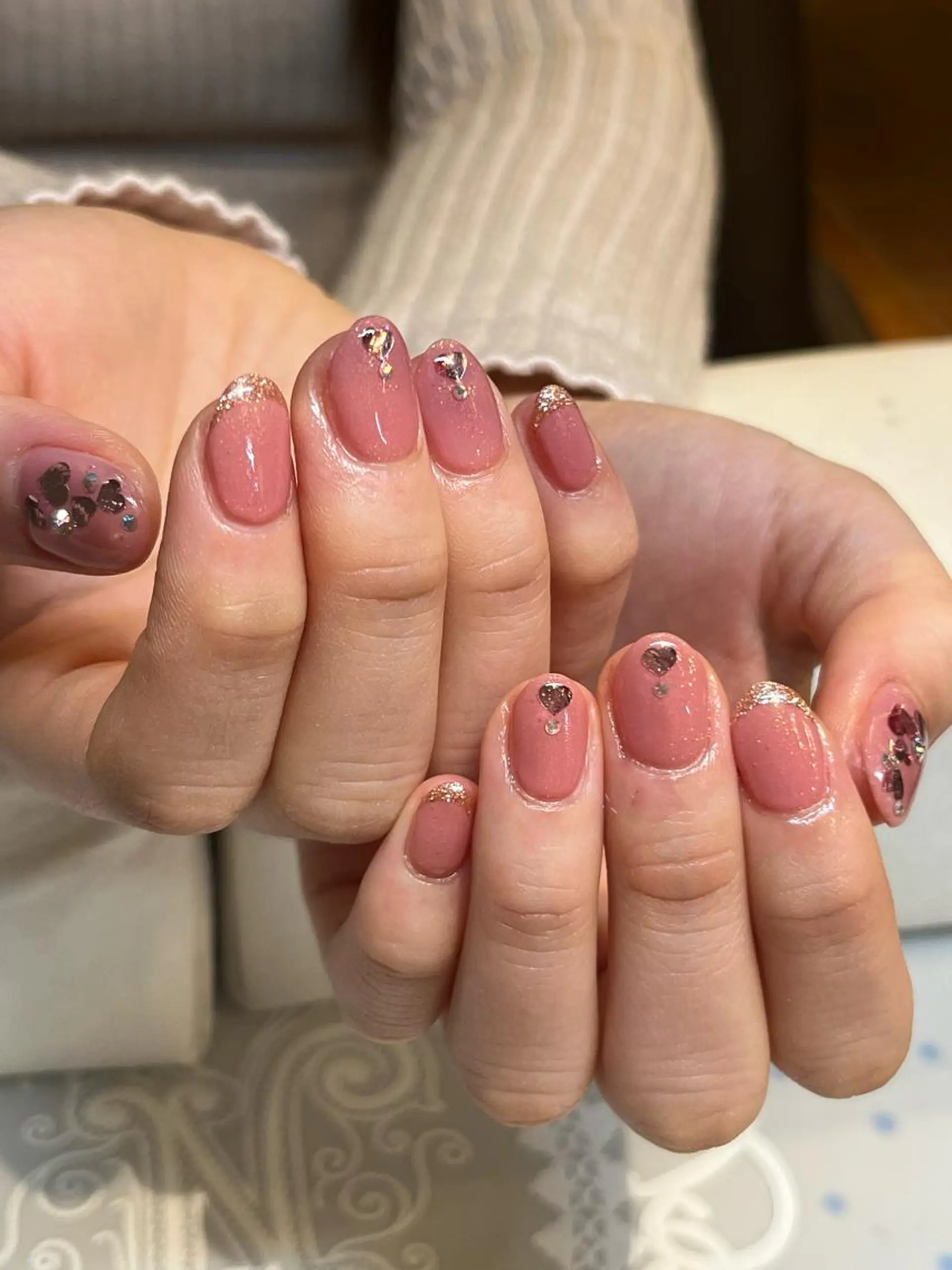 ショート カラー ネイル アートネイル オフィスネイル ワンカラーネイル ショートネイル ネイルサロン　リリーブランシュ所属・森 瑞紀のネイルデザイン