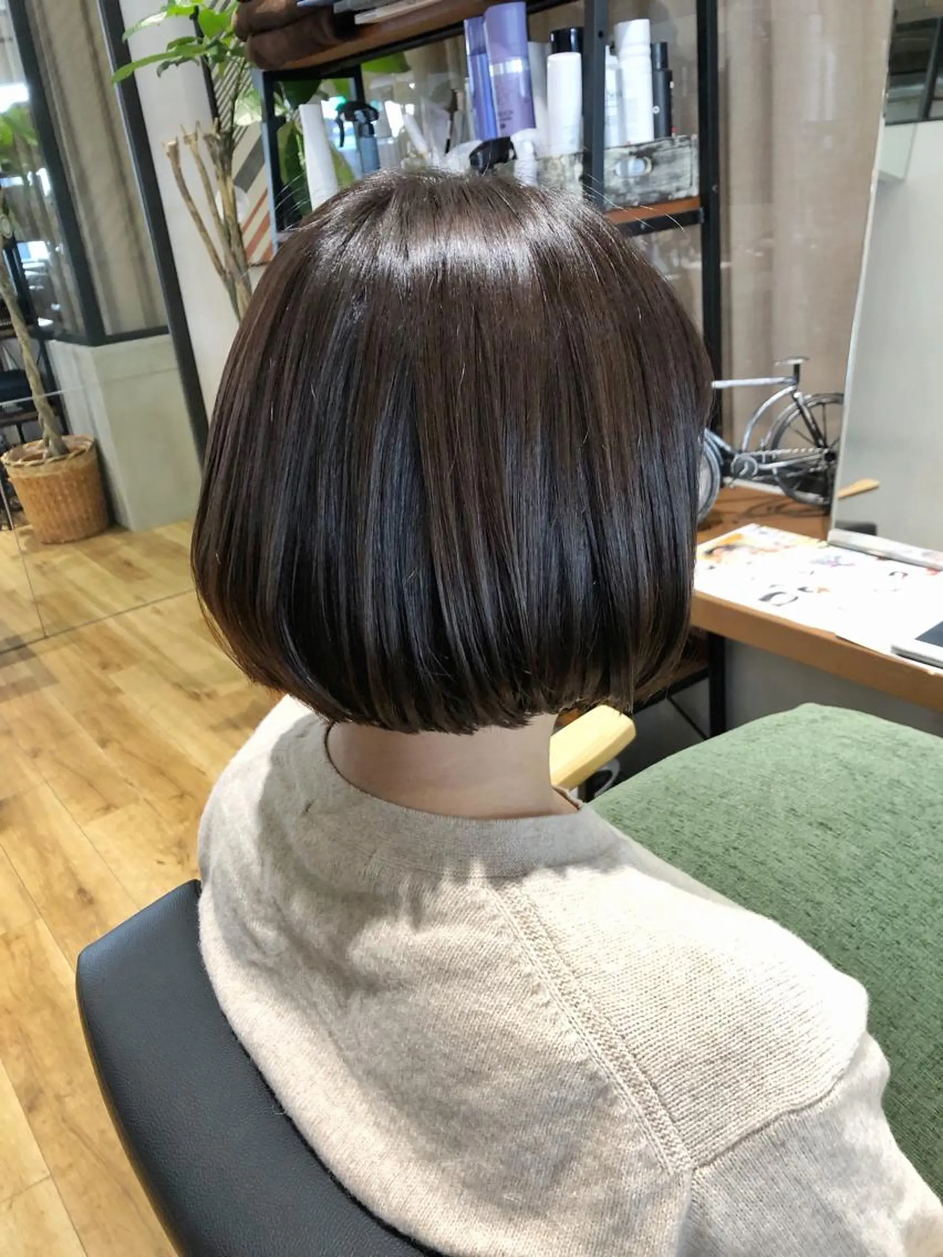 ショート カラー ショートボブ ブラウンカラー ダークブラウン ボブ ショートヘア ◇おの あすか◇のヘアスタイル