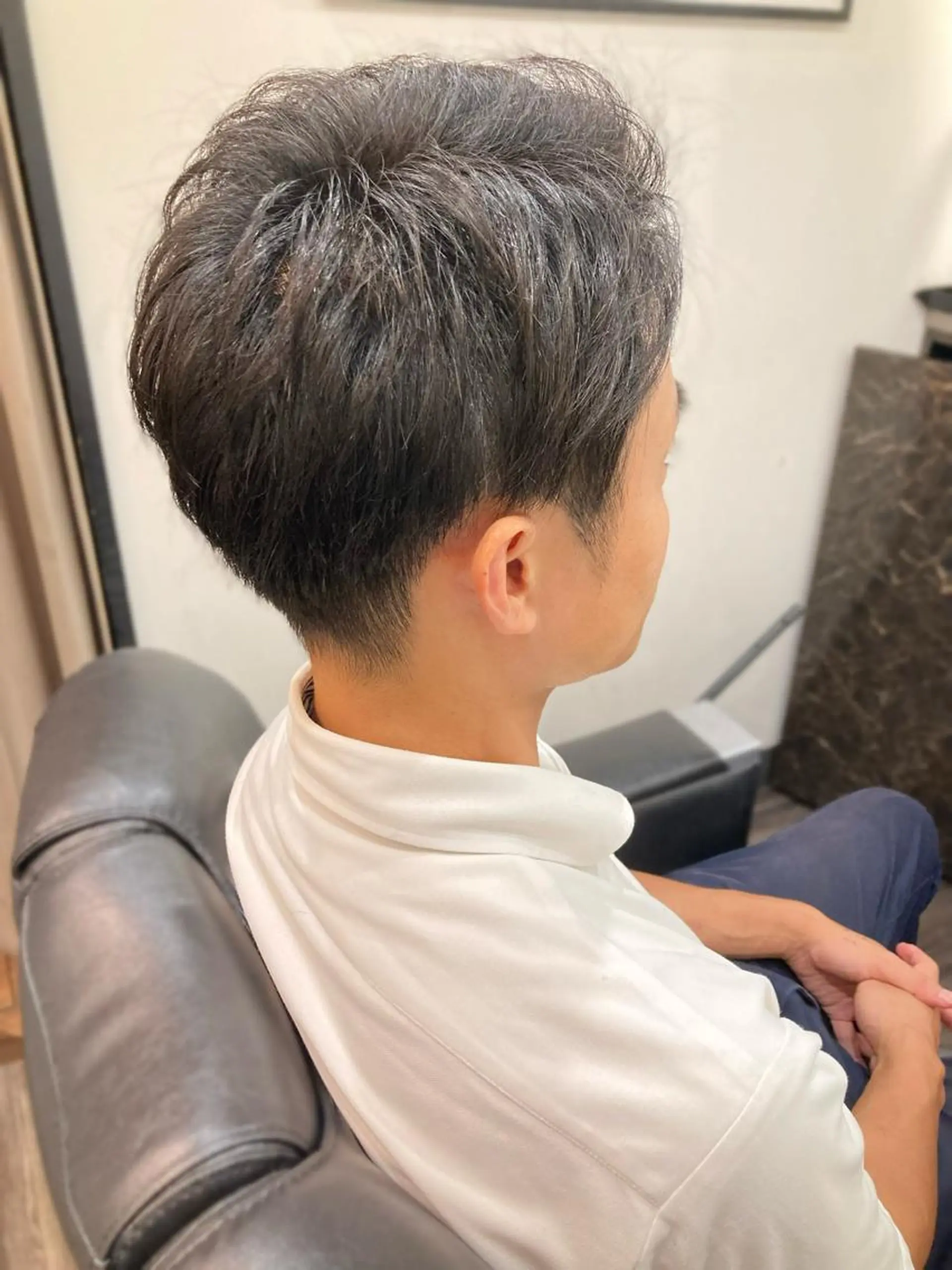 ショート メンズ LAVIE the BARBER所属・徒歩5分ビジネスマン カット👦🏻うしだのヘアスタイル