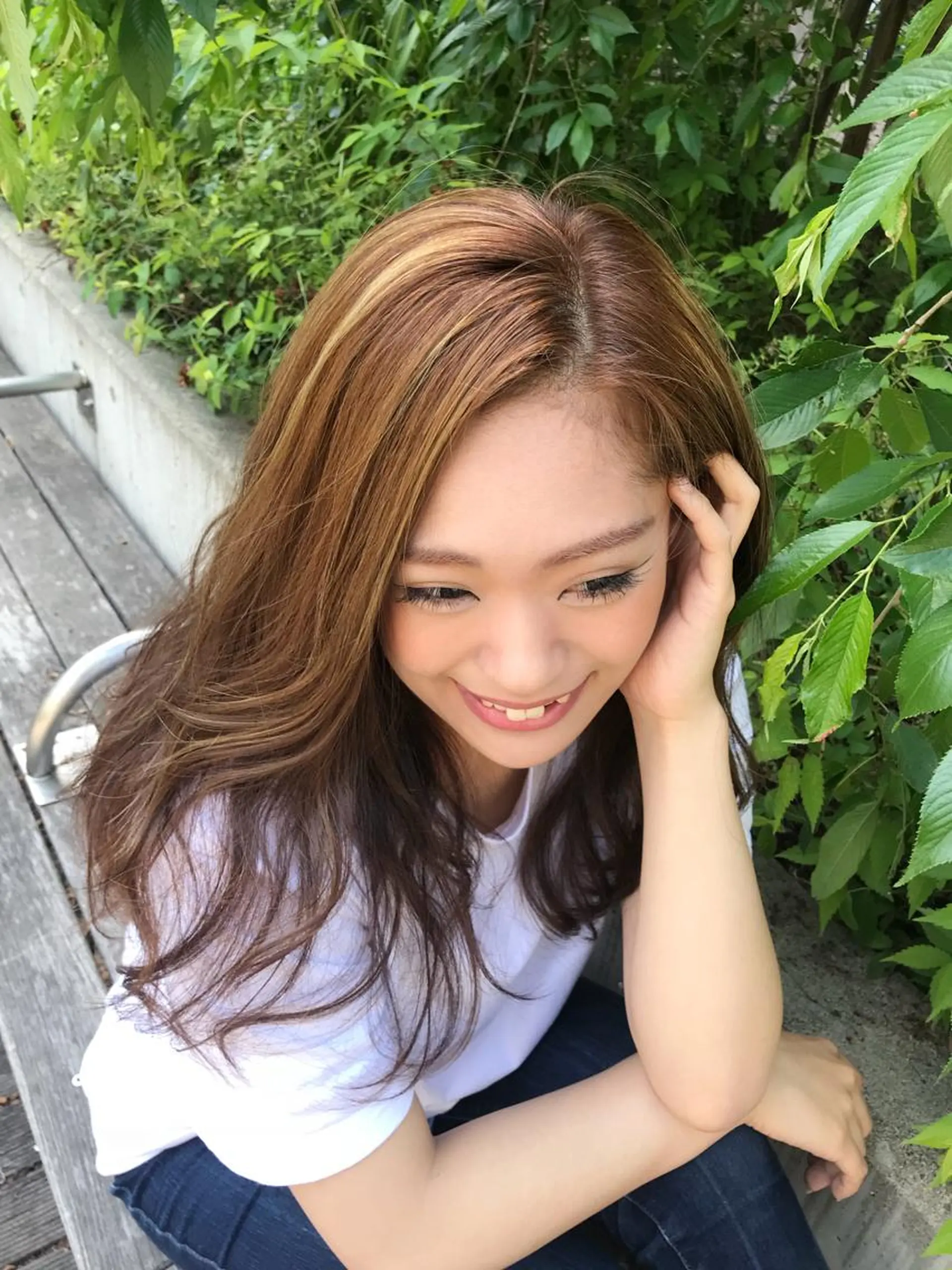 ロング カラー パーマ ヘアアレンジ マツエク・マツパ backstage.AZ所属・吉川 宙翔のヘアスタイル