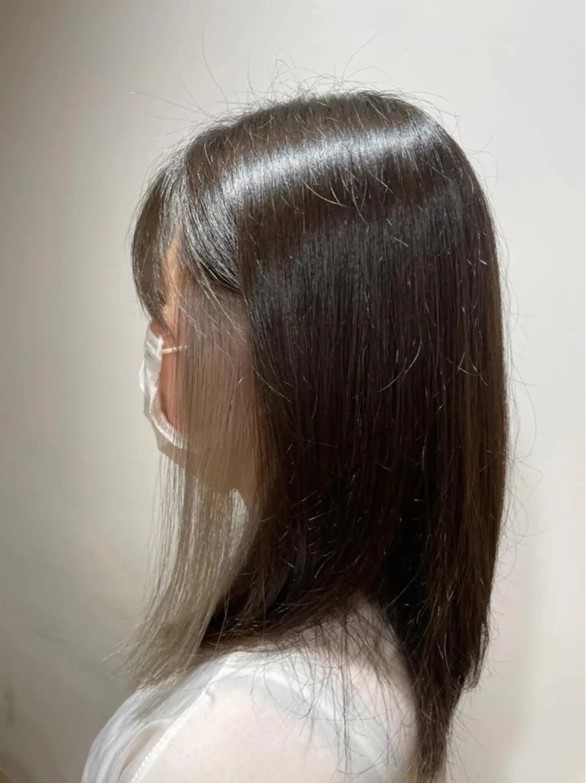 ミディアム カラー ベージュカラー ホワイトベージュ 韓国風カラー🤎 𝒄𝒉𝒊𝒌𝒂のヘアスタイル