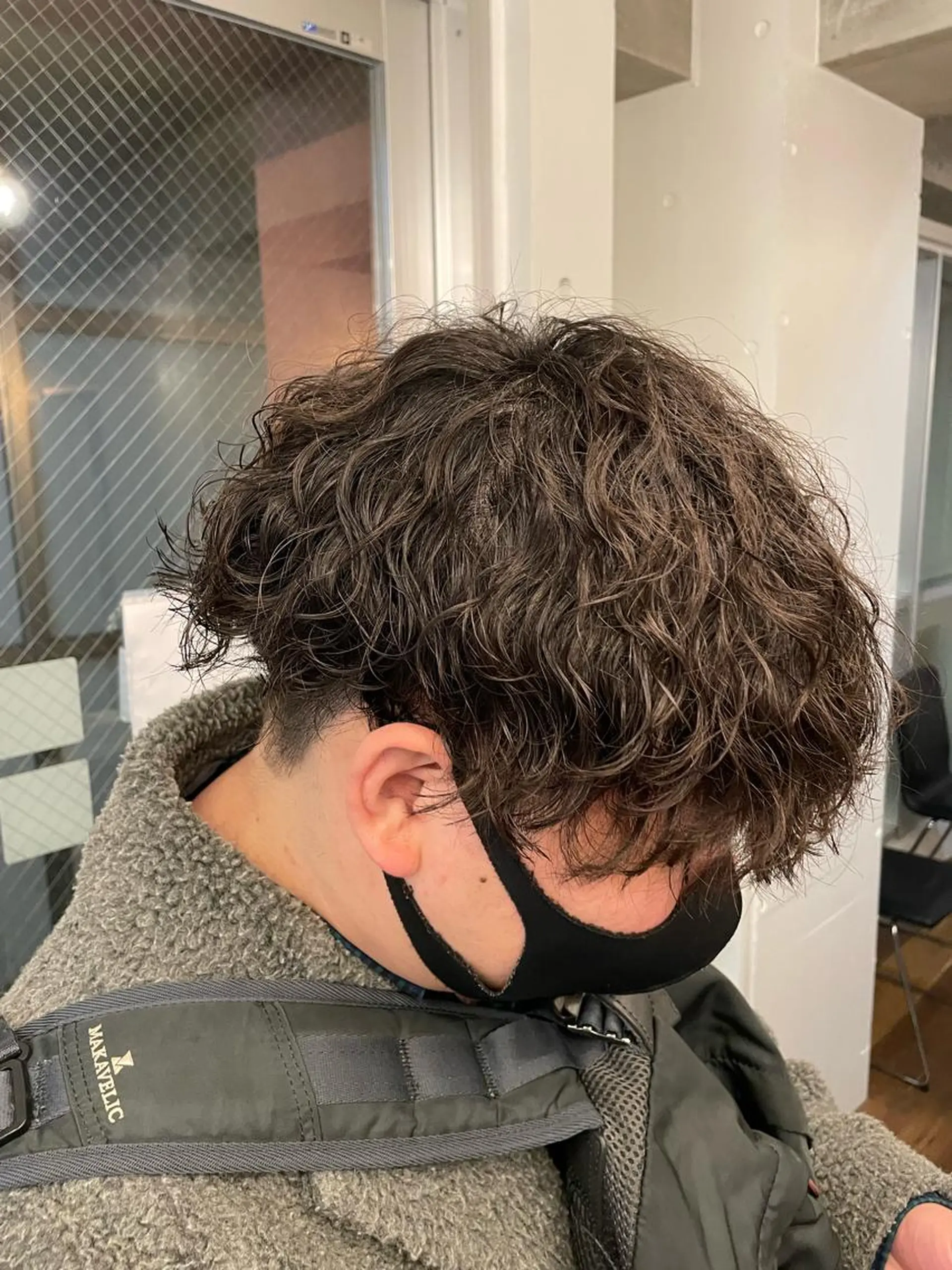 ショート パーマ メンズ メンズパーマ 波巻きパーマ スパイラルパーマ fifth /鈴木あづさのヘアスタイル