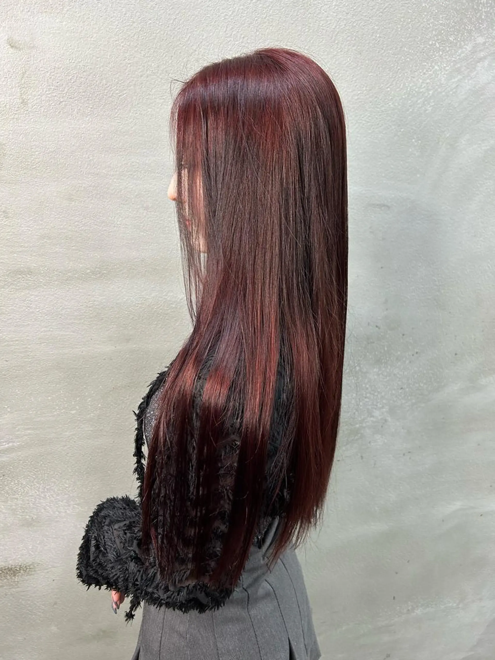 ロング カラー 縮毛矯正 トリートメント ☕️結【suii.】 ボブ/ヘアセット☕️のヘアスタイル