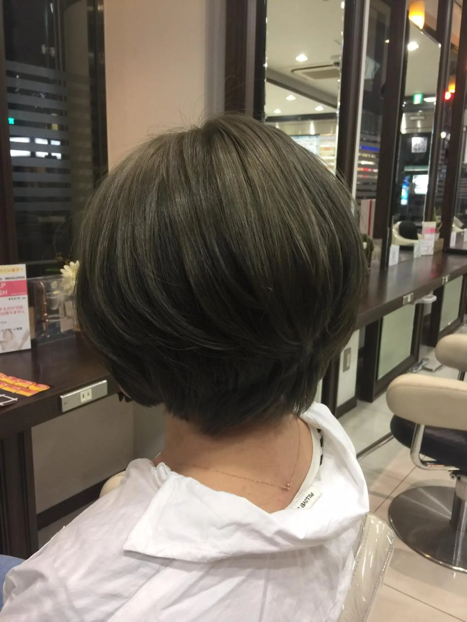 ショート カット ヘアカラー トリートメント 『Ash久が原MG』 水野 翼のヘアスタイル