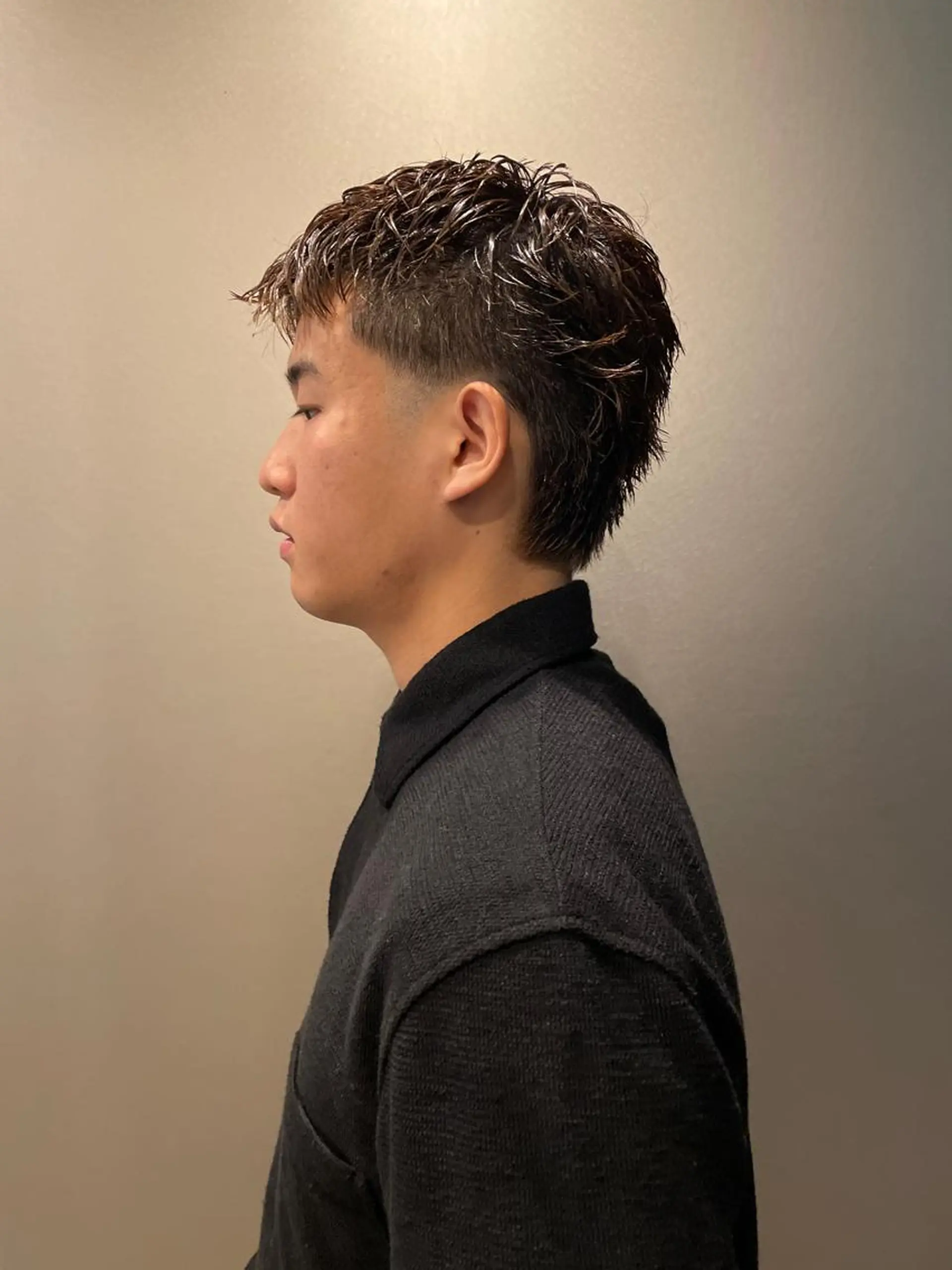 ショート メンズ マレットヘア カット 吉田一輝 外国人パーマのヘアスタイル