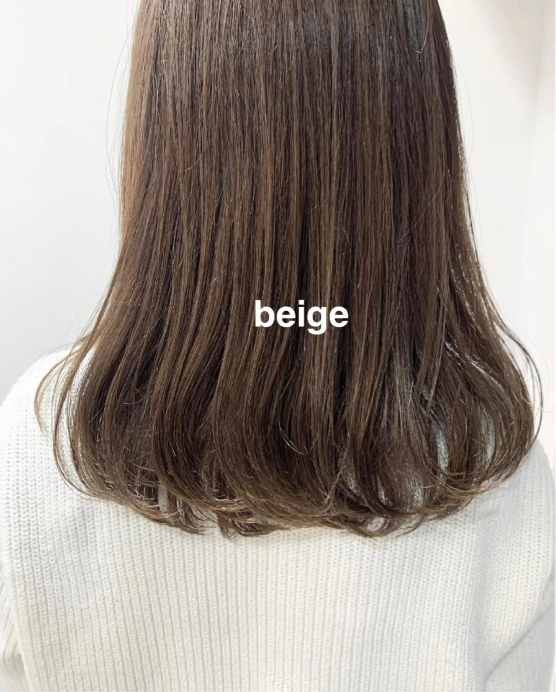 セミロング カラー ベージュカラー kitagawa mayuのヘアスタイル