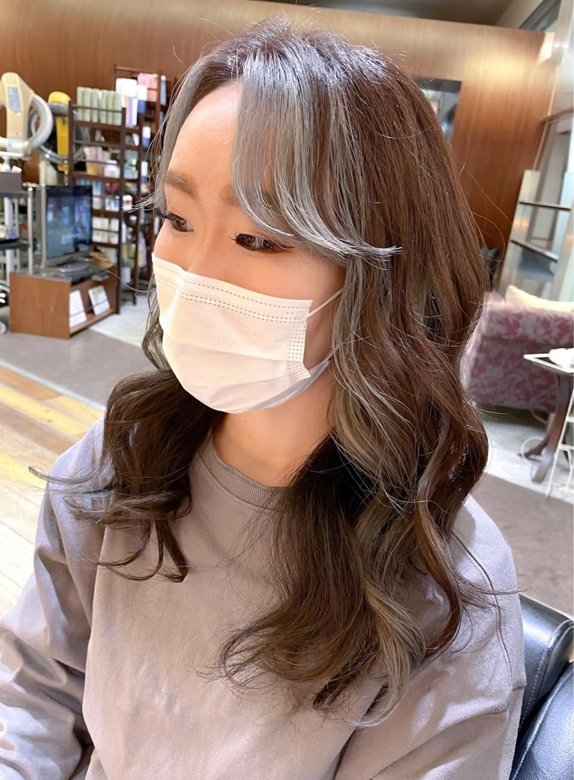 ロング カラー デザインカラー ショートボブ /綾華のヘアスタイル