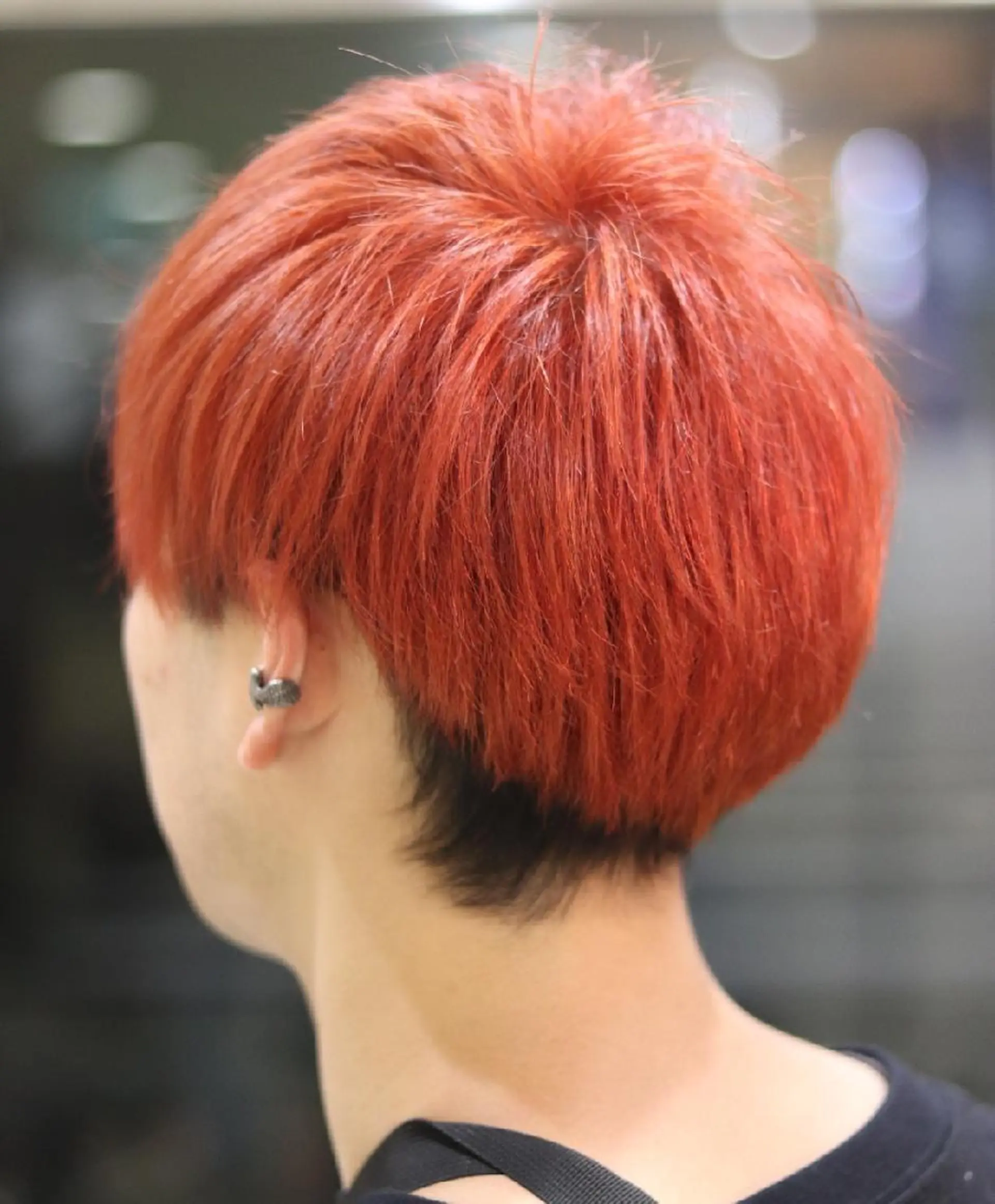 ショート メンズ カラー オレンジ sato shoheiのヘアスタイル