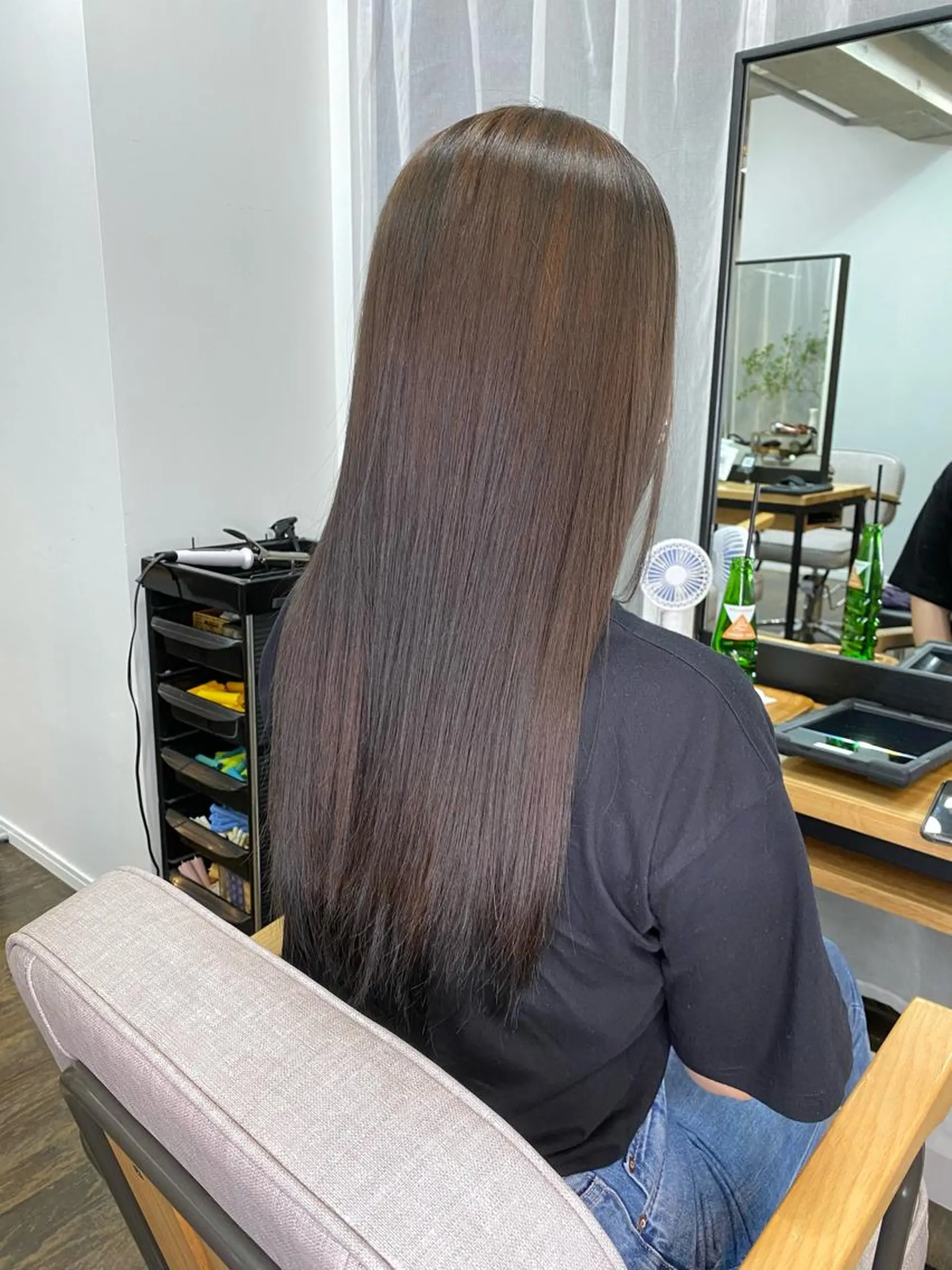 ロング カラー グレージュ 髪質改善 トリートメント 統括マネージャー/ 髪のドクター/前原悟のヘアスタイル