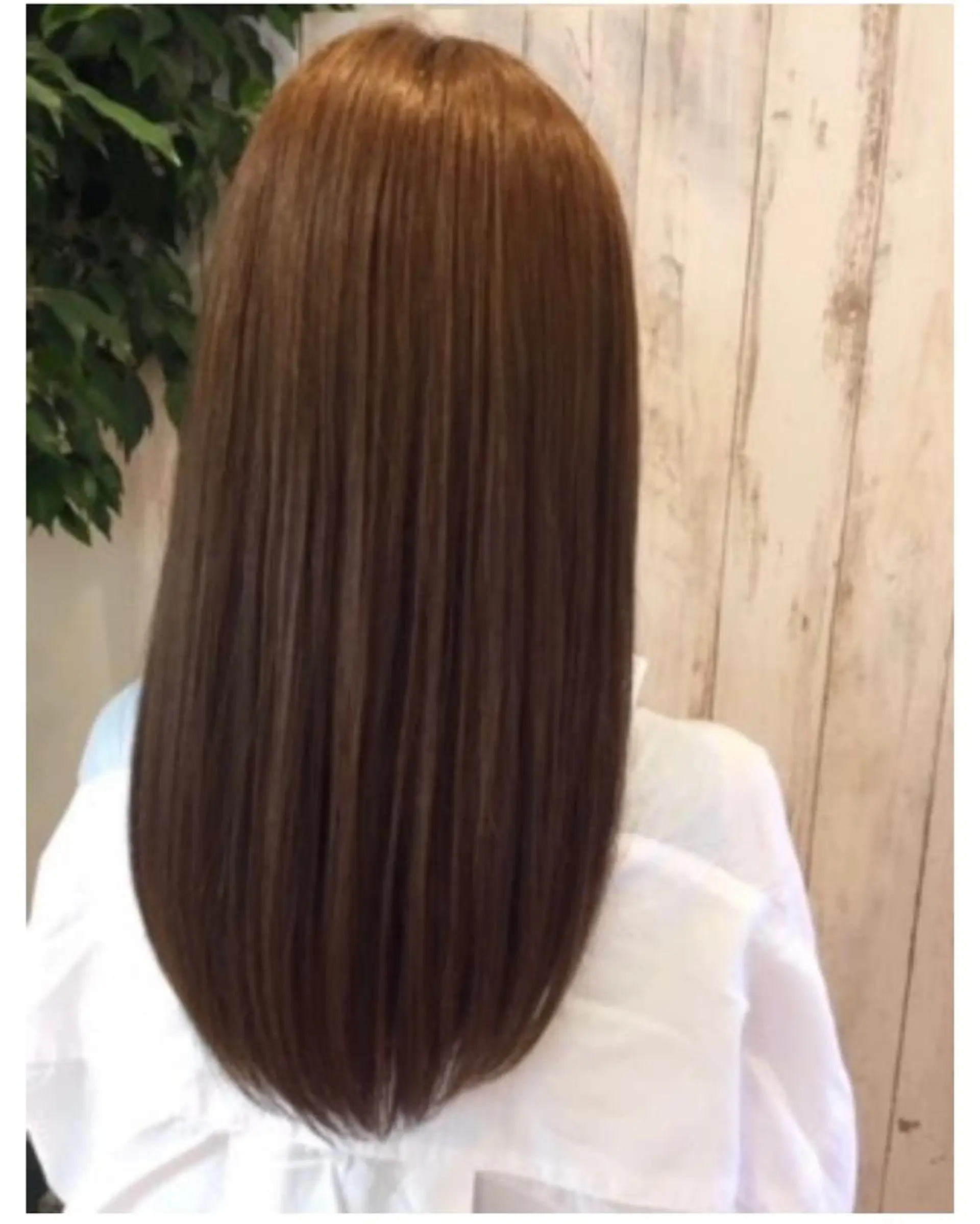 ロング パーマ カット 縮毛矯正 奥谷 美代子のヘアスタイル