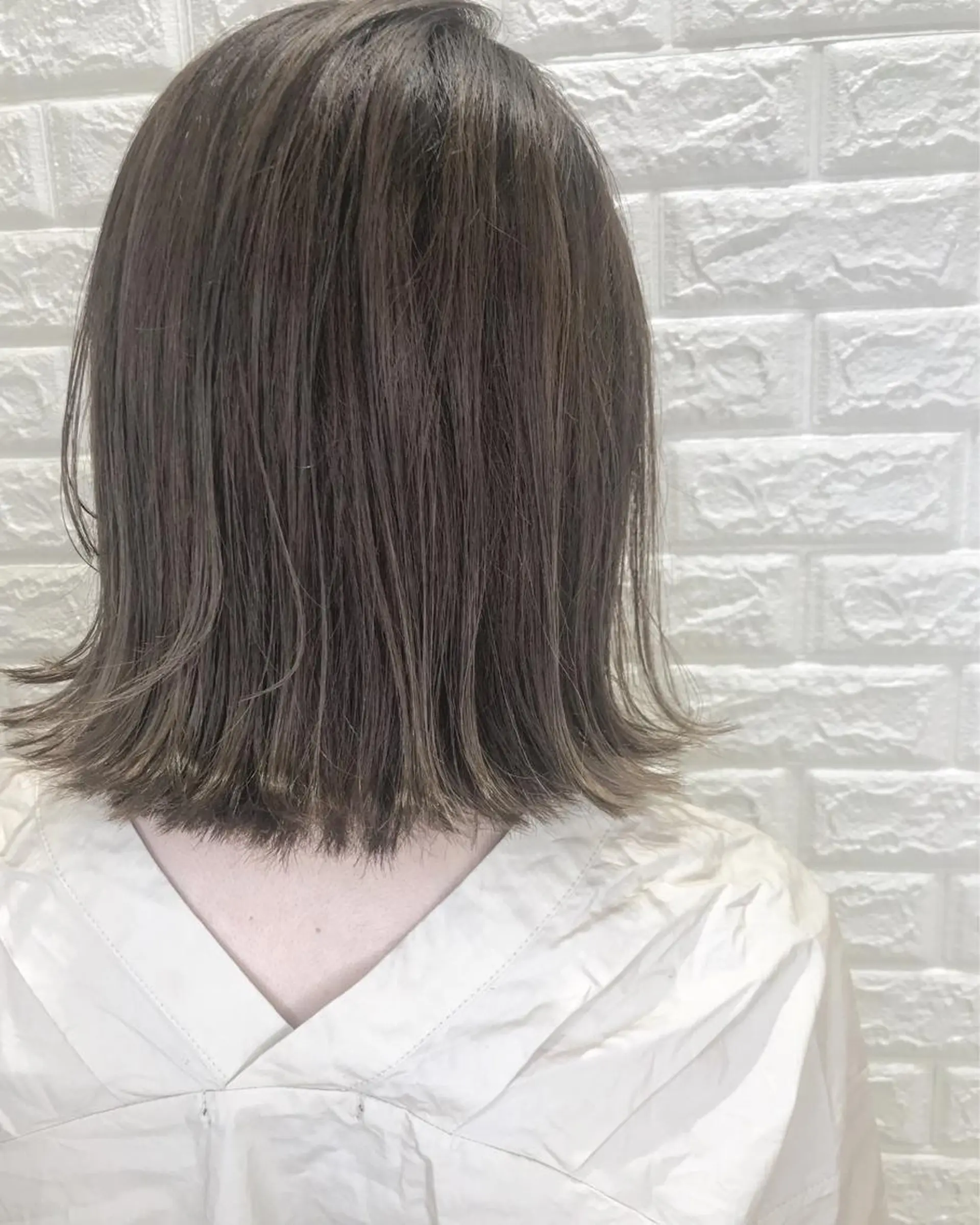 ミディアム カラー ボブ ナガイ ユウキのヘアスタイル