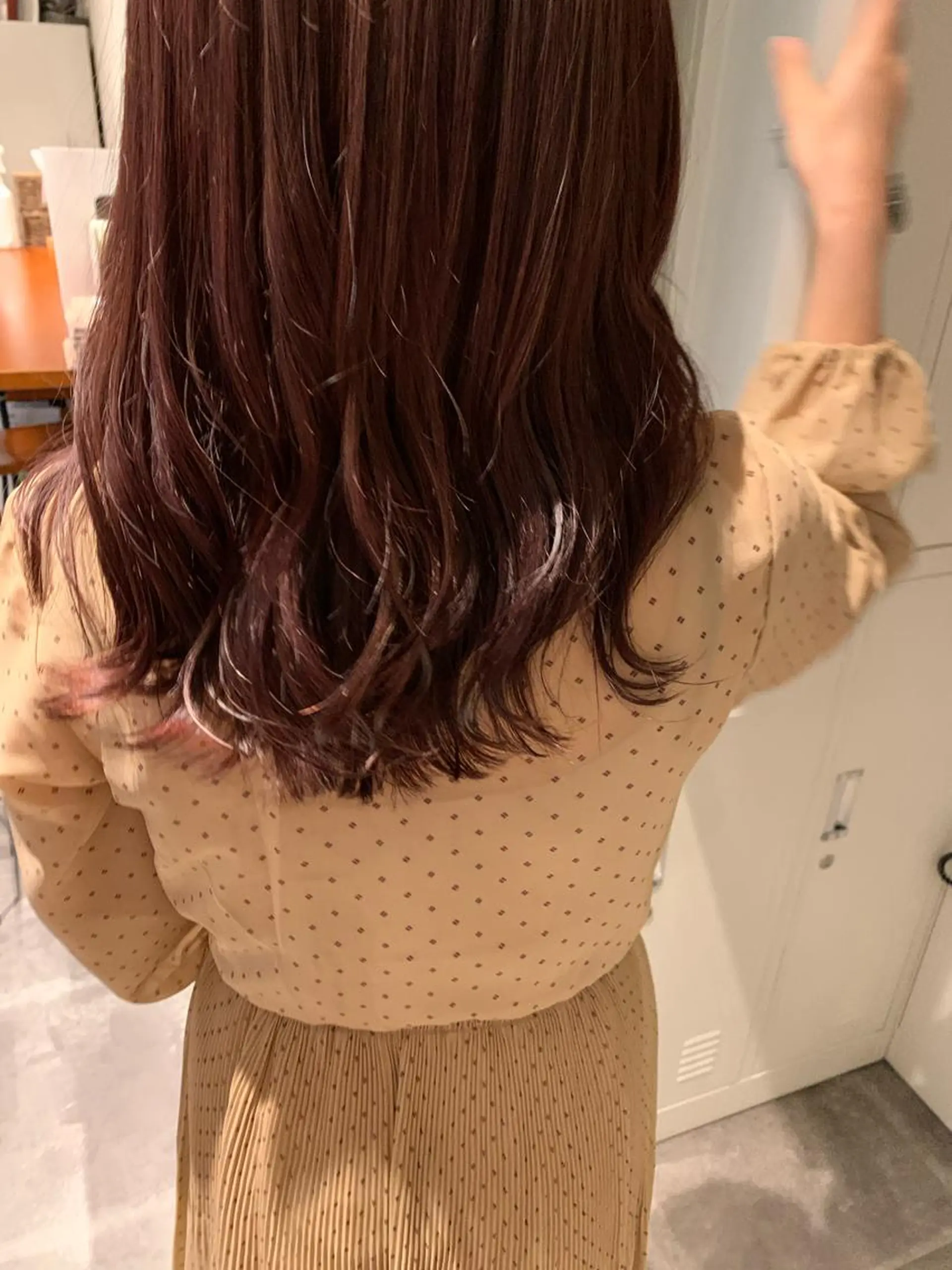 セミロング REI 🫧 暖色カラー/ボブのヘアスタイル