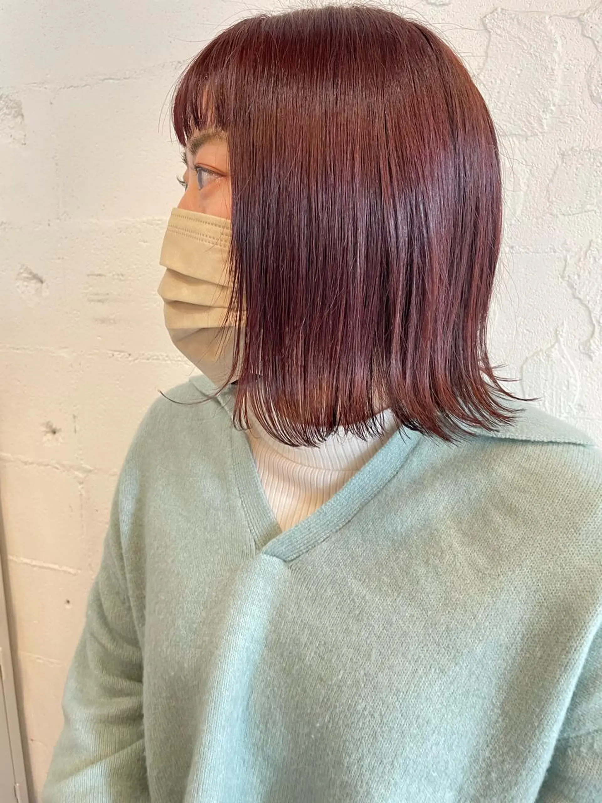 ミディアム カラー ヘアアレンジ ヘアカラー satsuki ito/暖色、パーマのヘアスタイル