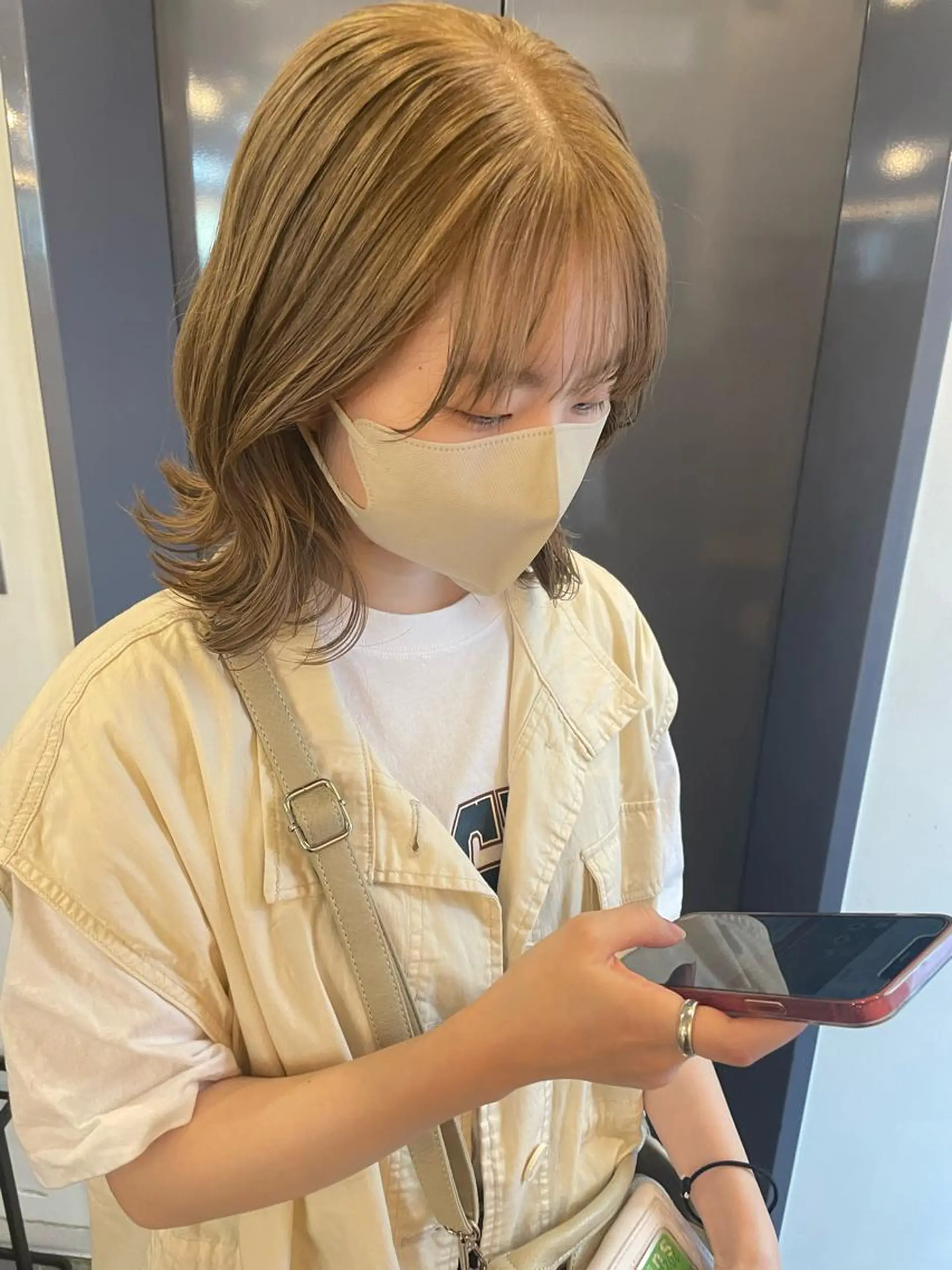 ミディアム 🤍韓国ヘア🇰🇷 タバタサオリ🤍のヘアスタイル