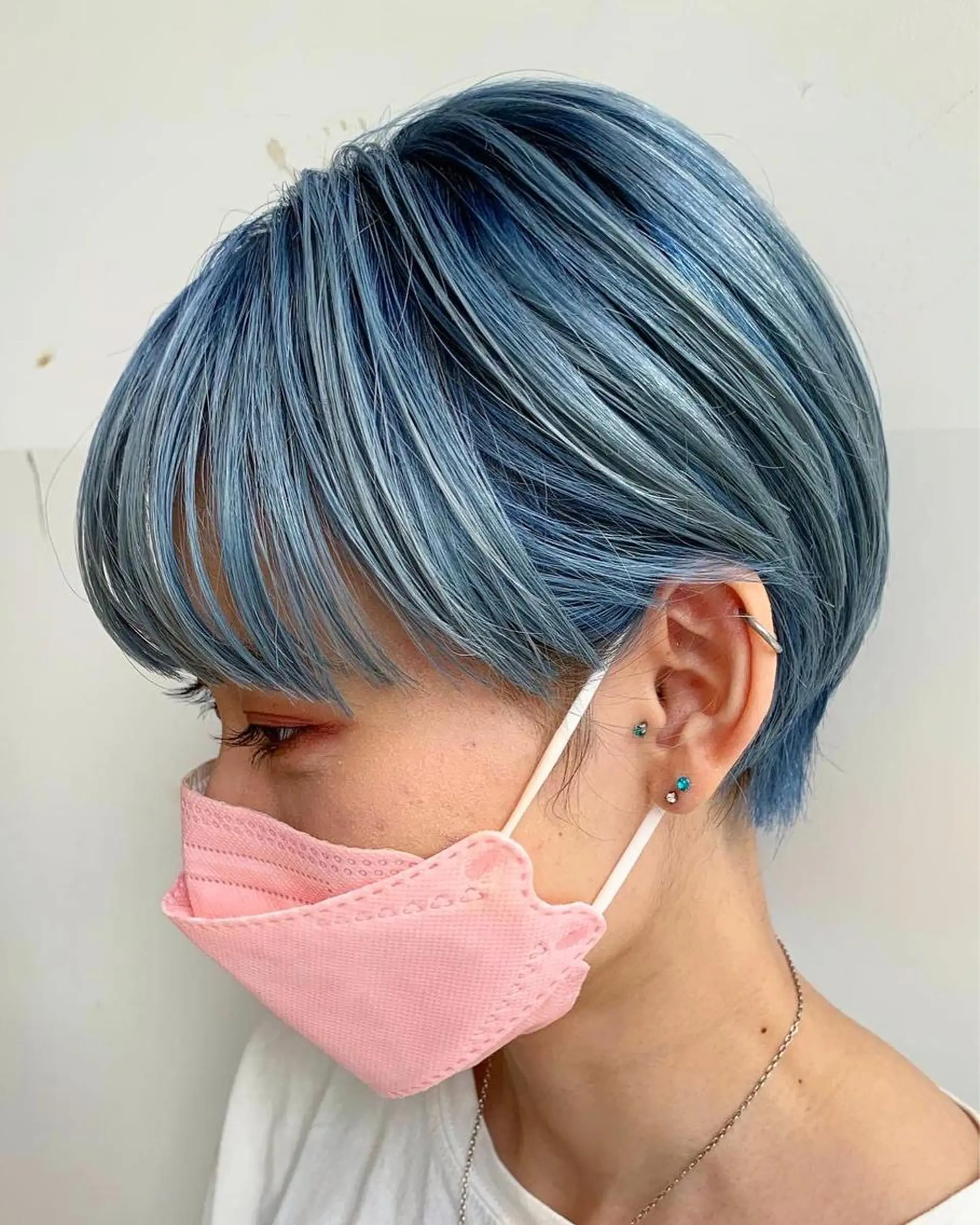 ショート ヘアカラー トリートメント ヘアセット レイヤー専門家 ダブルカラー修のヘアスタイル