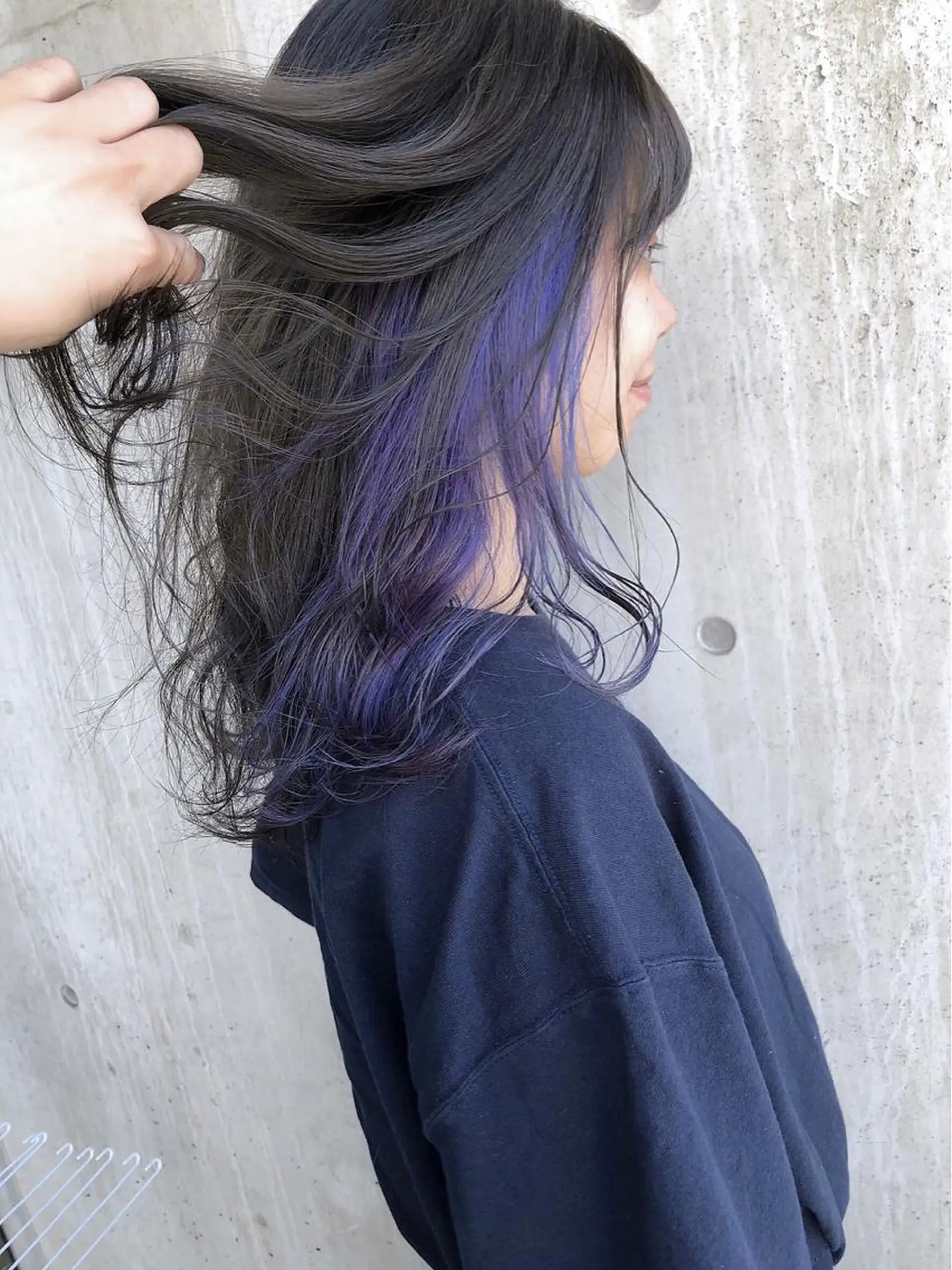 セミロング Trip 大名🌟 ダブルカラーのヘアスタイル